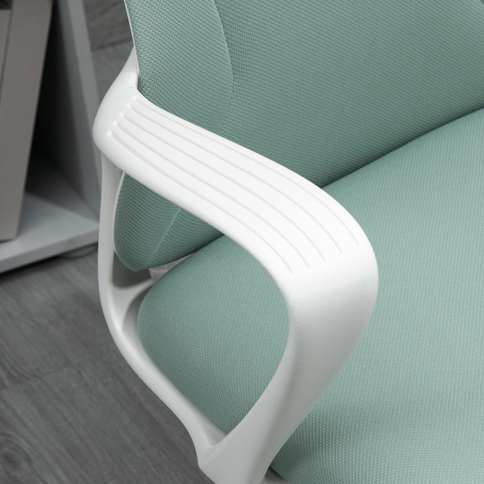 Vinsetto Silla de Oficina Giratoria con Altura Ajustable, Respaldo Alto 62x56x110-119.5 cm Verde