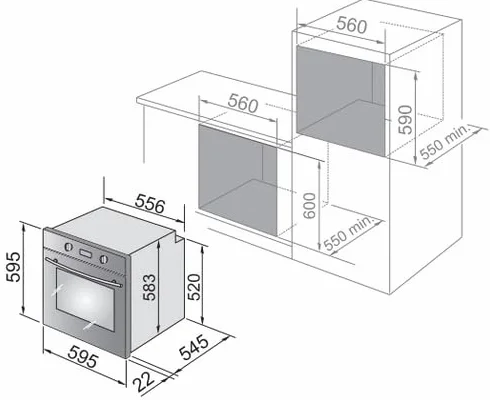 Forno incasso De Longhi Cm 9L W