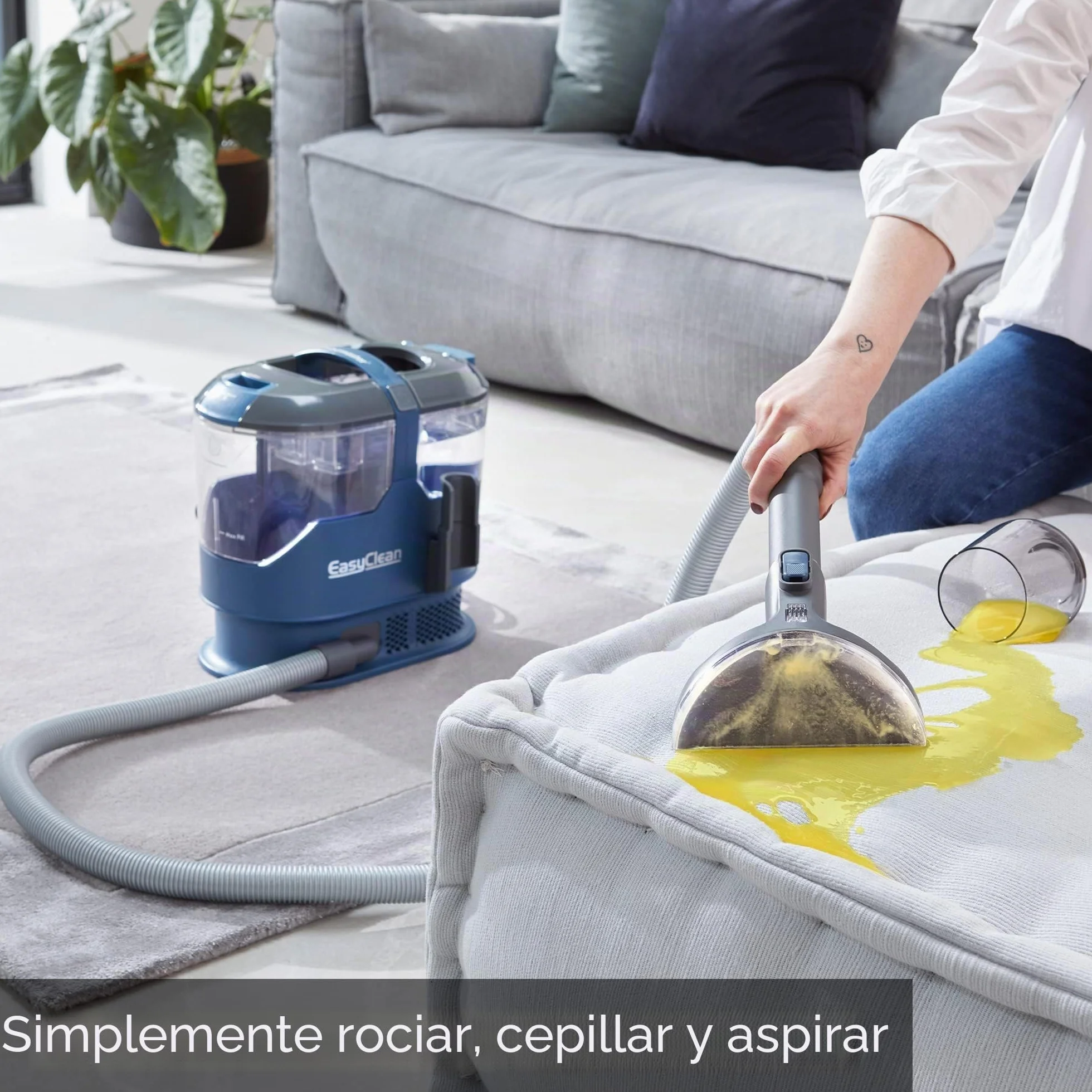 Vacmaster SCA0801 Aspirador de alfombras Limpiador de Manchas Multisuperficie para Alfombras, Moquetas, Tapicería, Escaleras y Coche | Incluye fórmula y accesorios 800 W