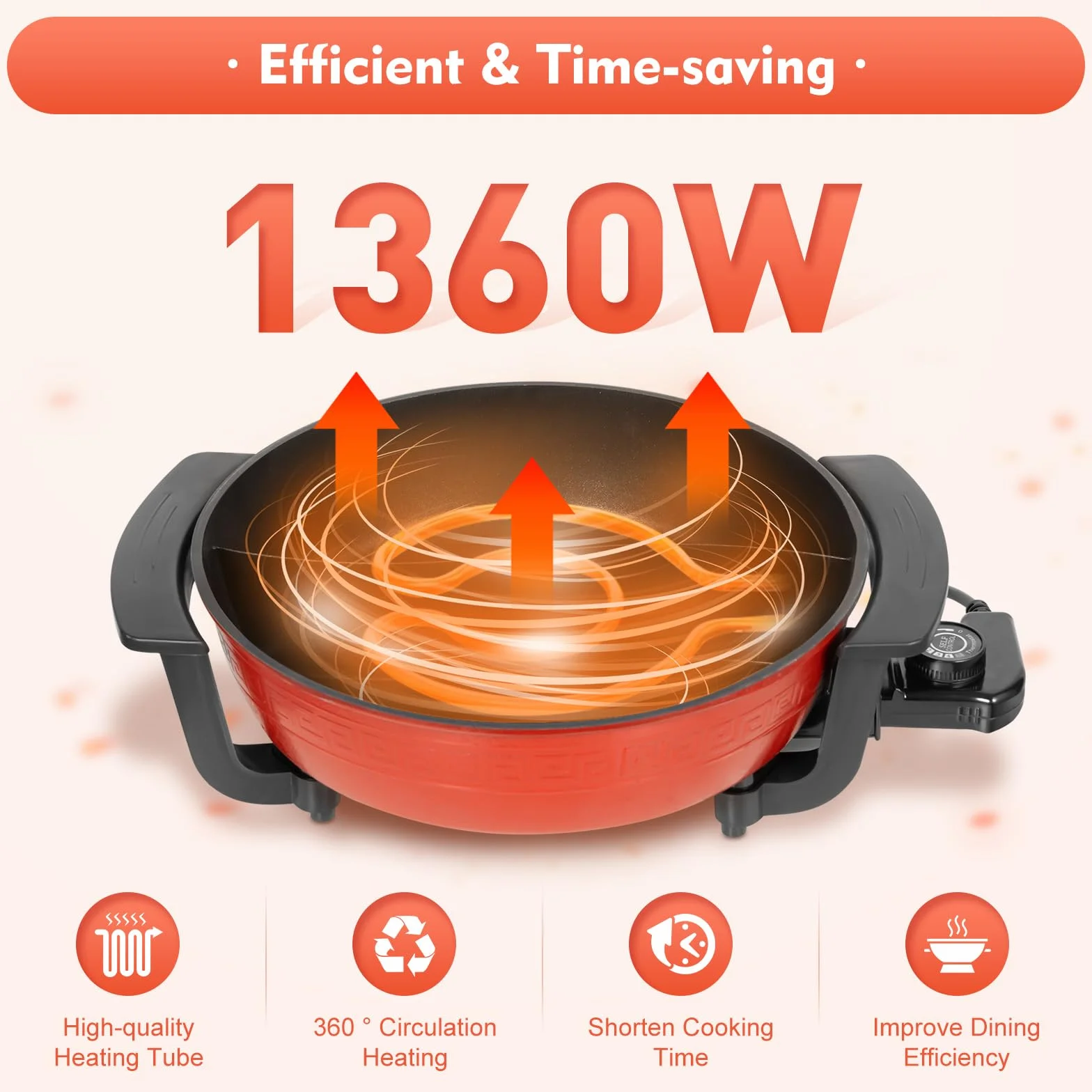 Olla China Shabu 6L Yuan Yang 30x8 cm 220V Twin Hot Pot