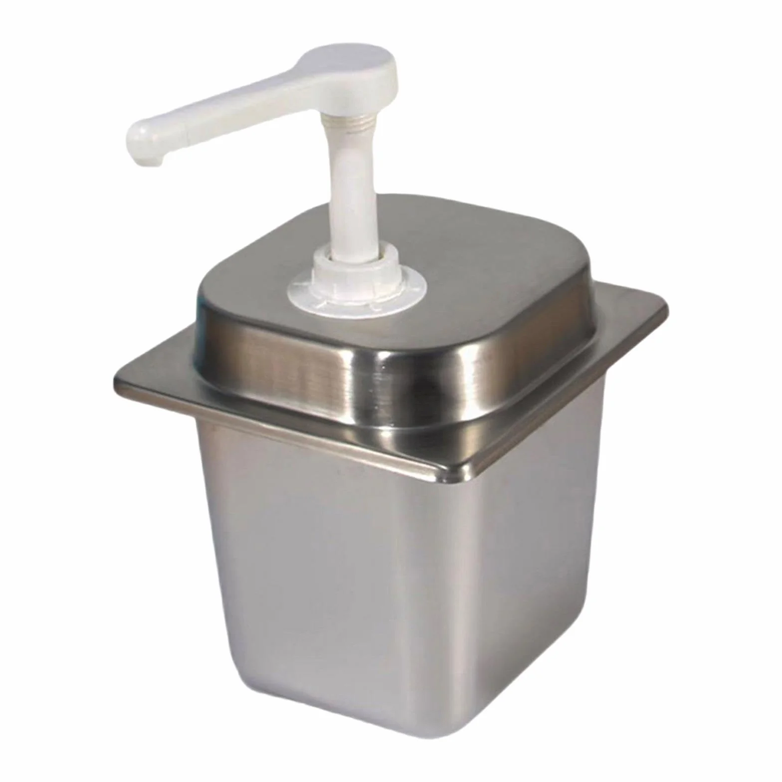 Dispensador de Salsas con Bomba de Acero Inoxidable, Estación de Botellas con Bomba Manual, Herramienta para Especias Desmontable para Cocina Doméstic, 20 CC