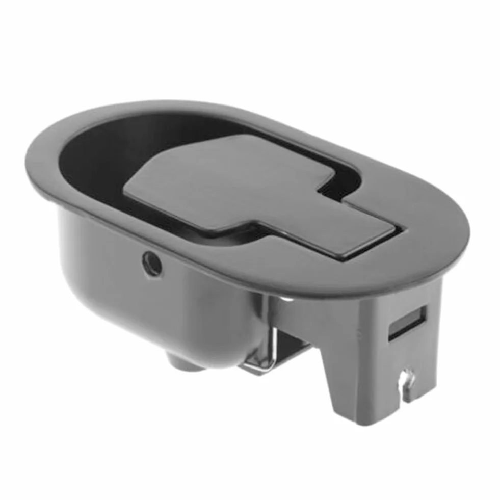 Palanca de repuesto de metal para sillón reclinable, palanca de repuesto para sofá, interruptor de liberación de aleación de aluminio ovalado negro, se adapta a cables de 6 mm y 3 mm