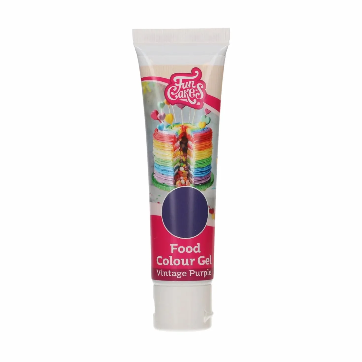 FunCakes Food Colour Gel Vintage Purple 30 g Colorante Alimentario Gel para Fondant