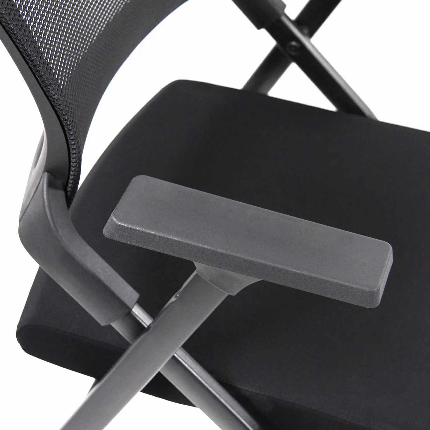 Silla Plegable Priority II Tela y Malla Negro 150 kg Ruedas