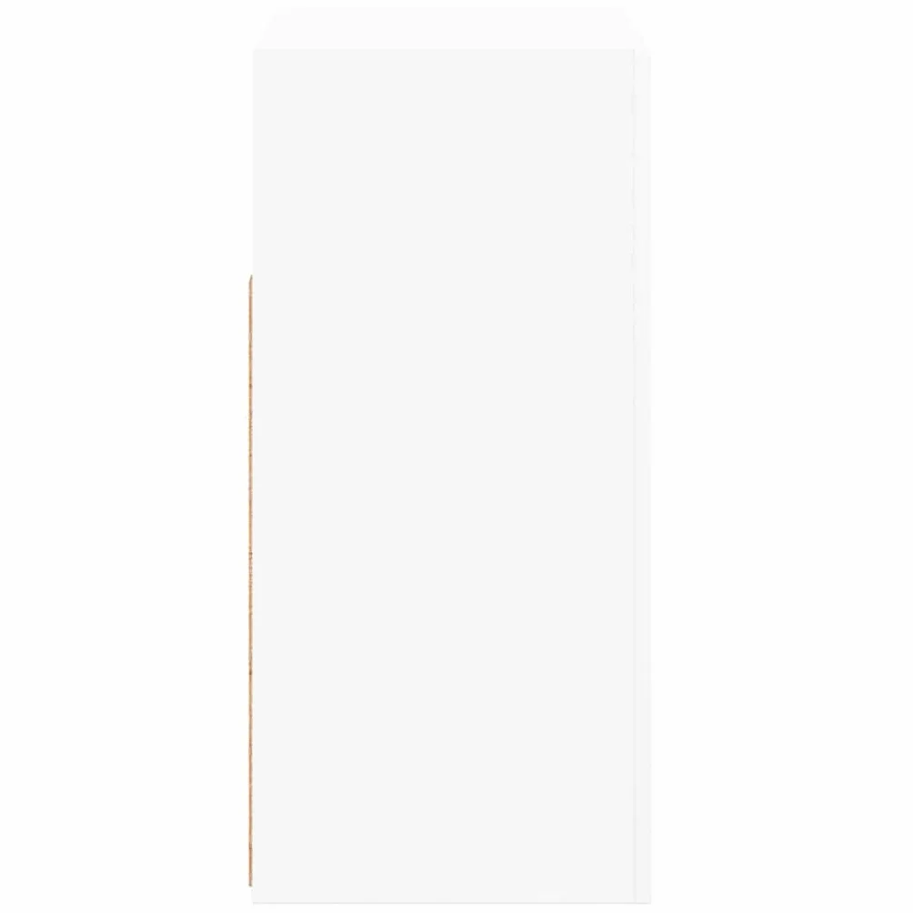 vidaXL Aparador con Luces LED Entrada Acento Pasillo Vestíbulo Recibidor Auxiliar Decoración Hogar Casa Escritorio Mueble Blanco 80x35x75 cm