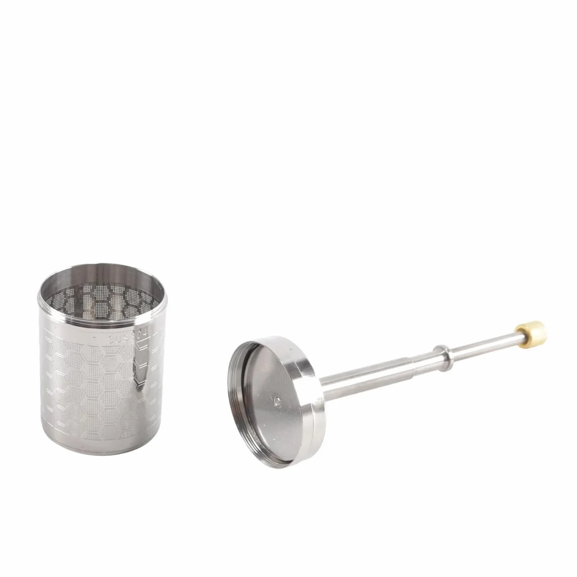 Cafetera y tetera portátil de acero inoxidable para café émbolo