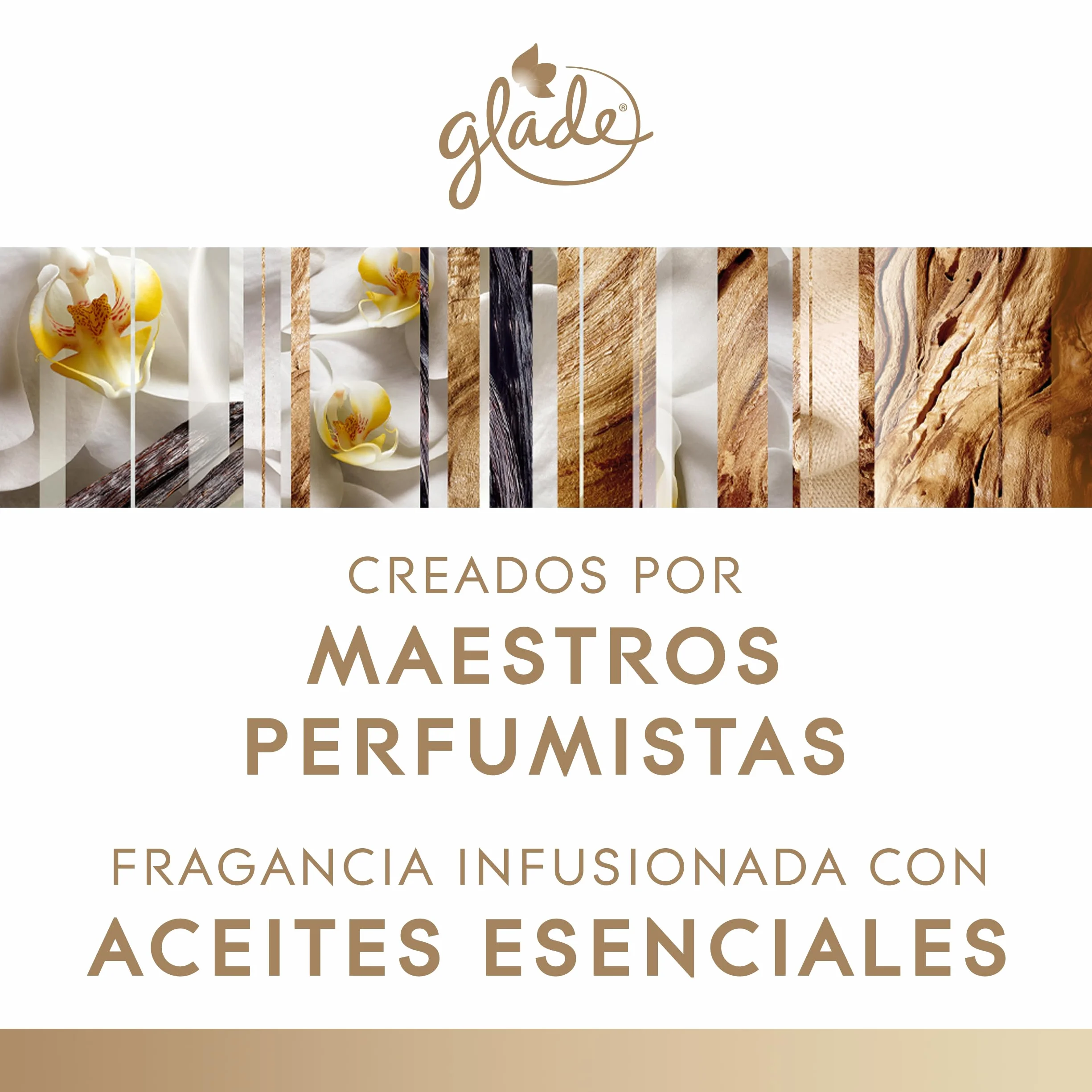 Glade Vela Perfumada Vainilla Dura Hasta 30 Horas Vegana Aceites Esenciales
