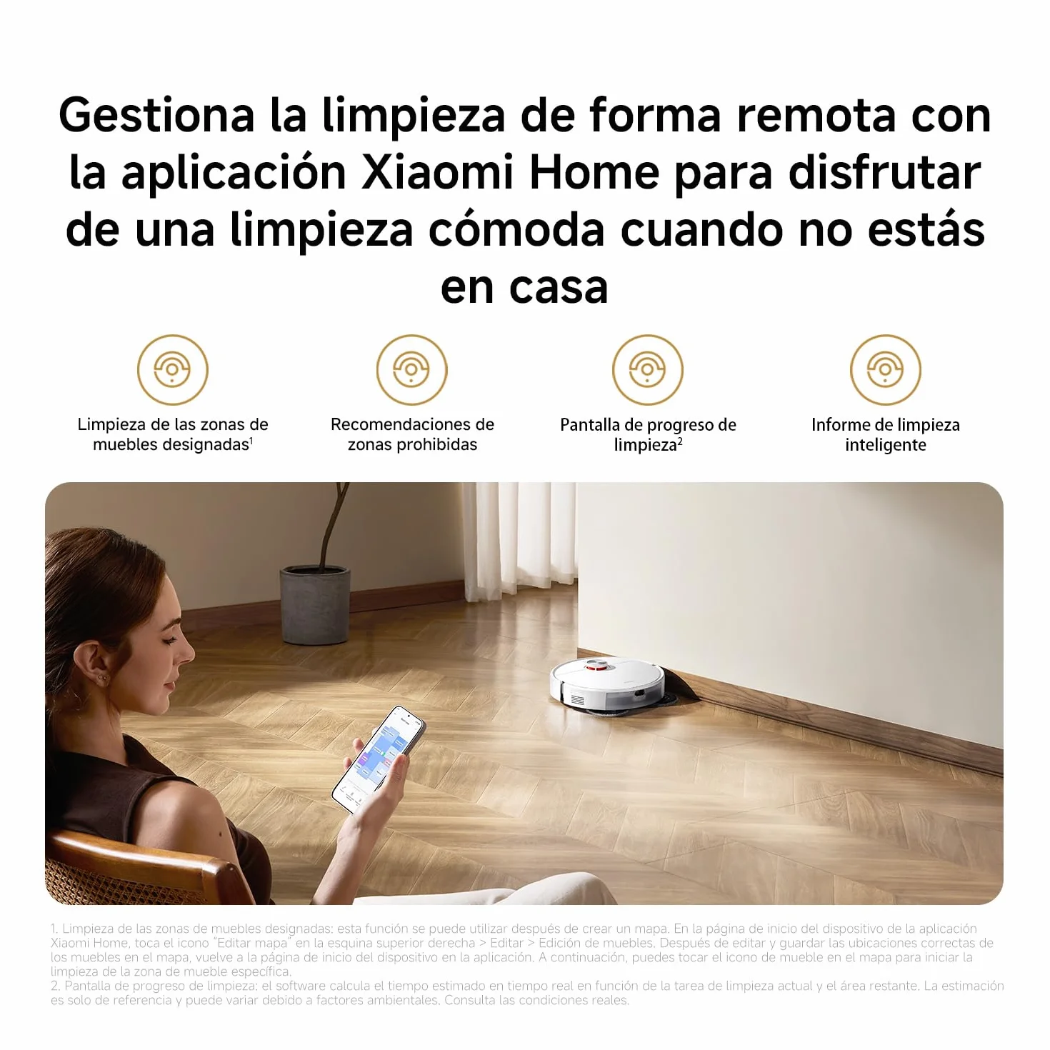 XIAOMI S40 Pro Robot Vacuum Cleaner 15000 Pa Suction Anti-tangle Brushes Auto-lift Mop App & Voice Control
