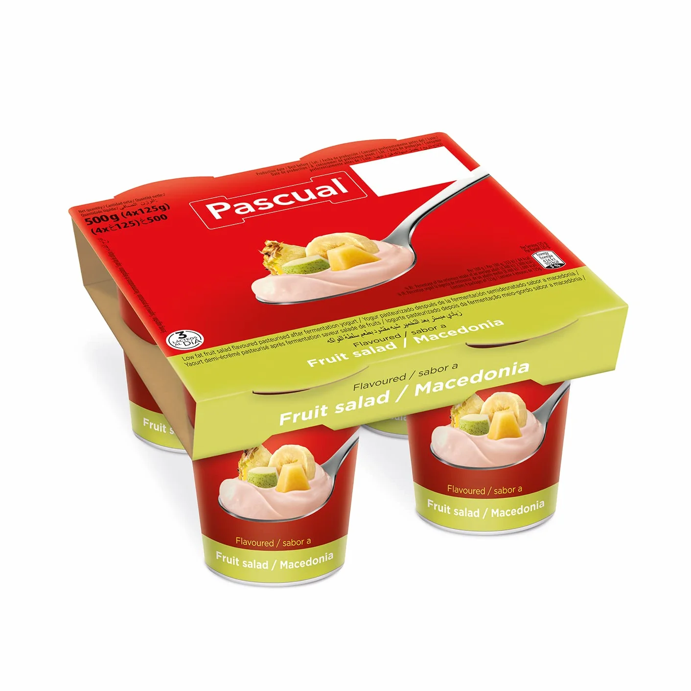 Pascual Yogur Original Sabor Macedonia Caja 24 uds 120g