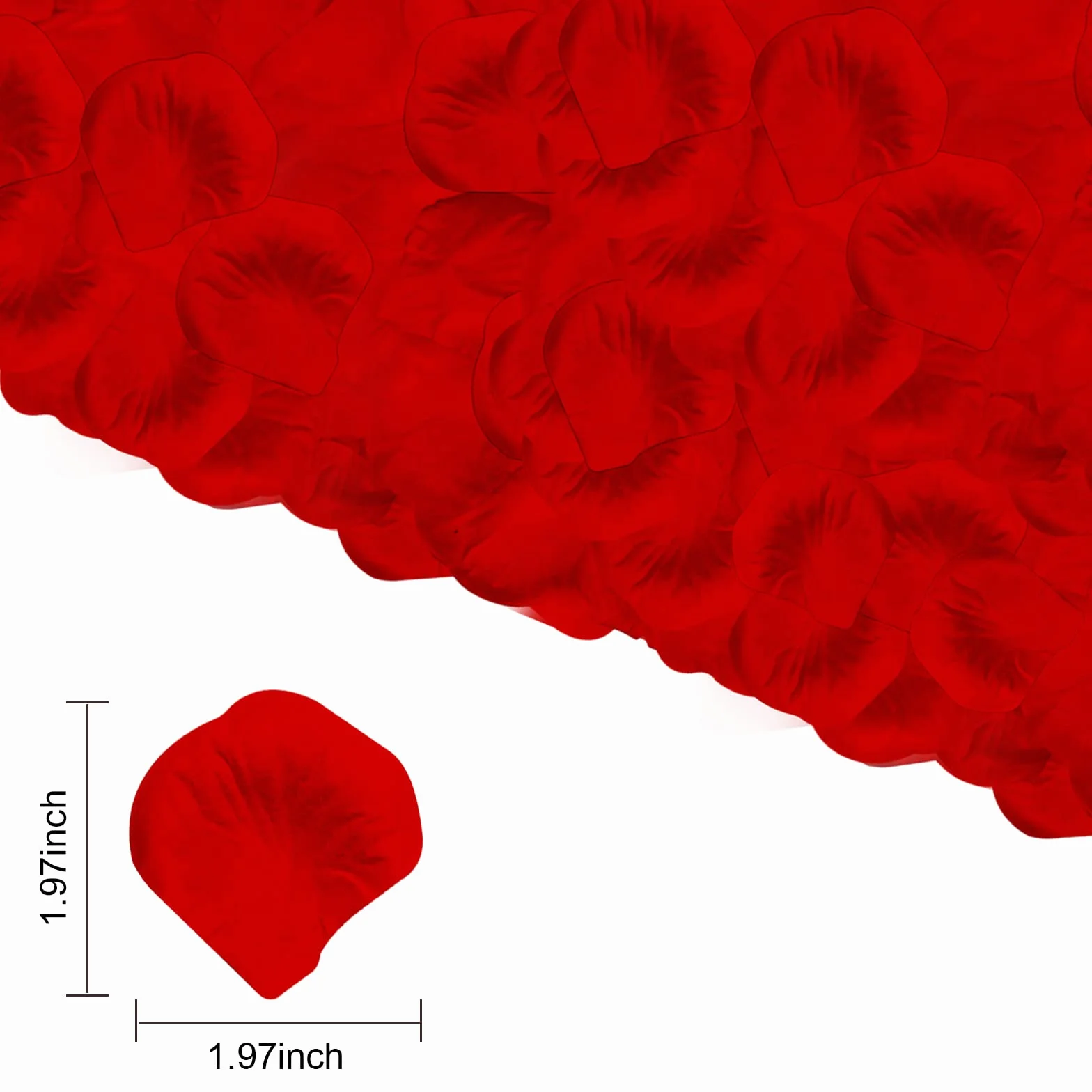 Pétalos Rojas Artificiales 1200PCS Boda San Valentín Centro de Mesa