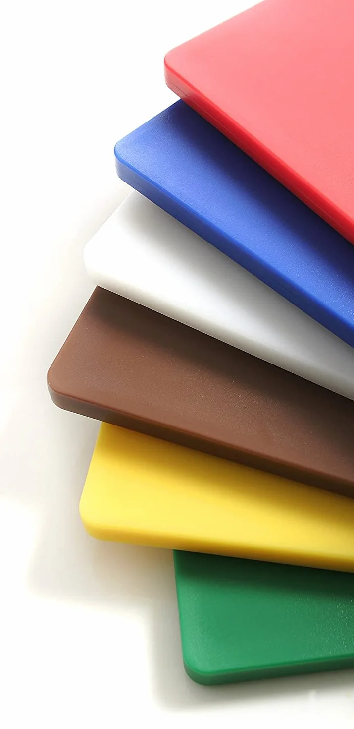 HENDI Tabla de cortar HACCP Blanco 450x300x13mm polietileno HDPE para lácteos y panadería