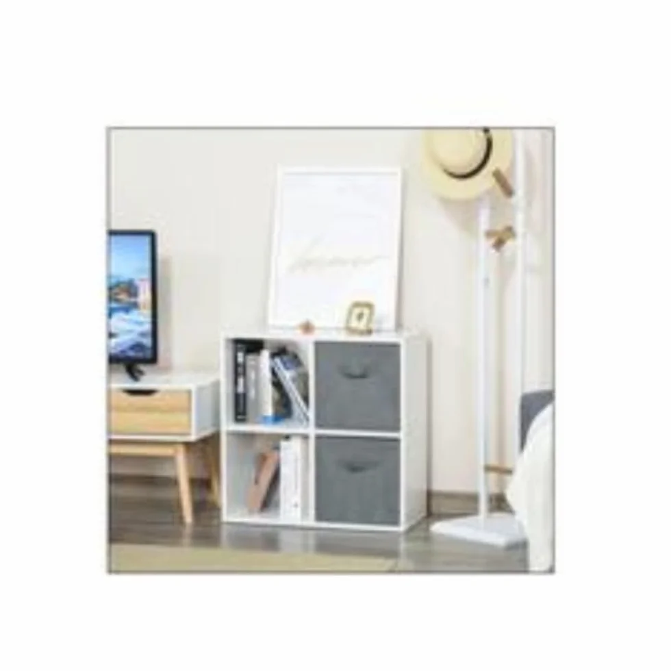 Estantería 4 Cubos 67.6 x 32 x 67.6 cm Blanco