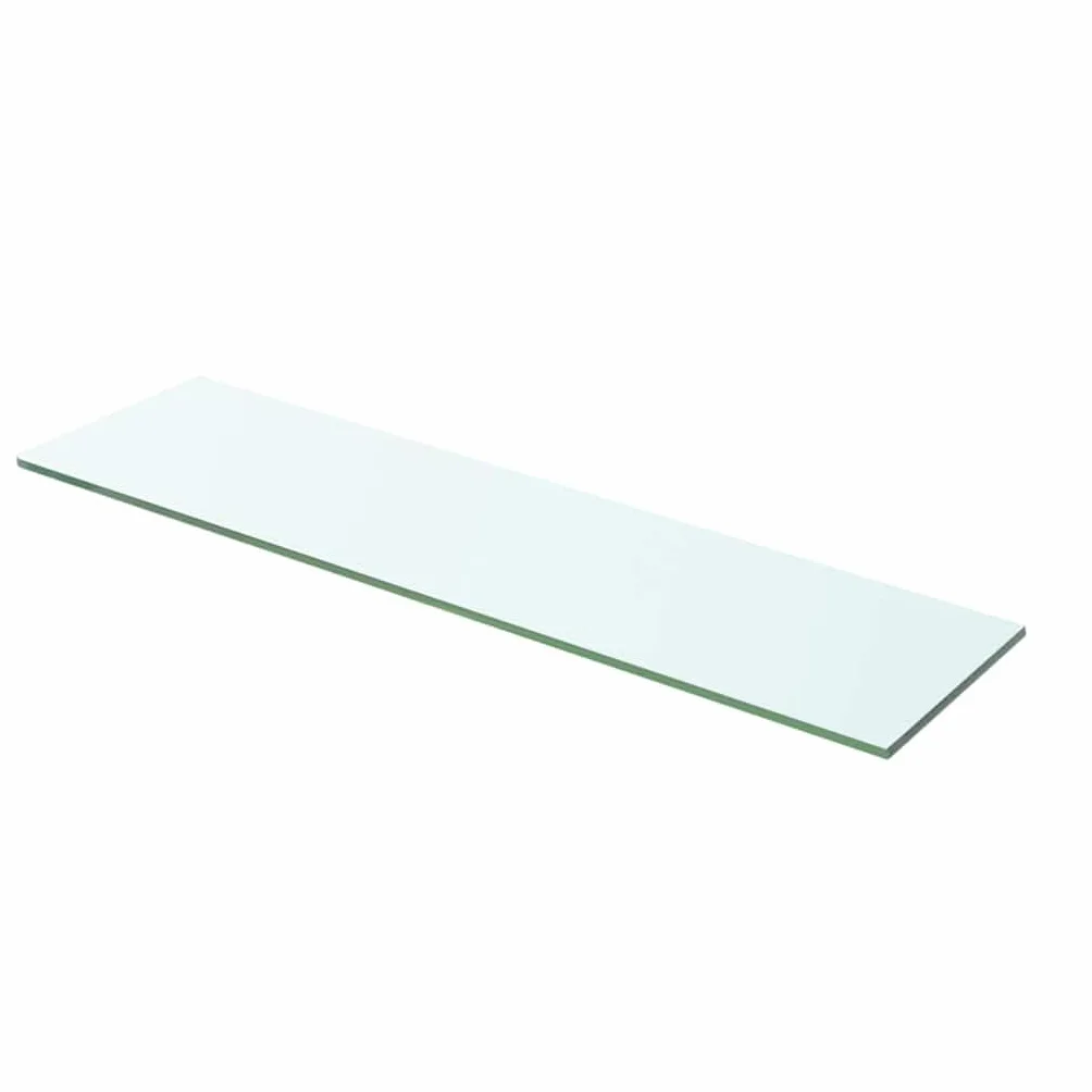 vidaXL 2 Estantes Panel Balda Placa Estantería para Pared Expositora Vidrio Transparente 60x12cm
