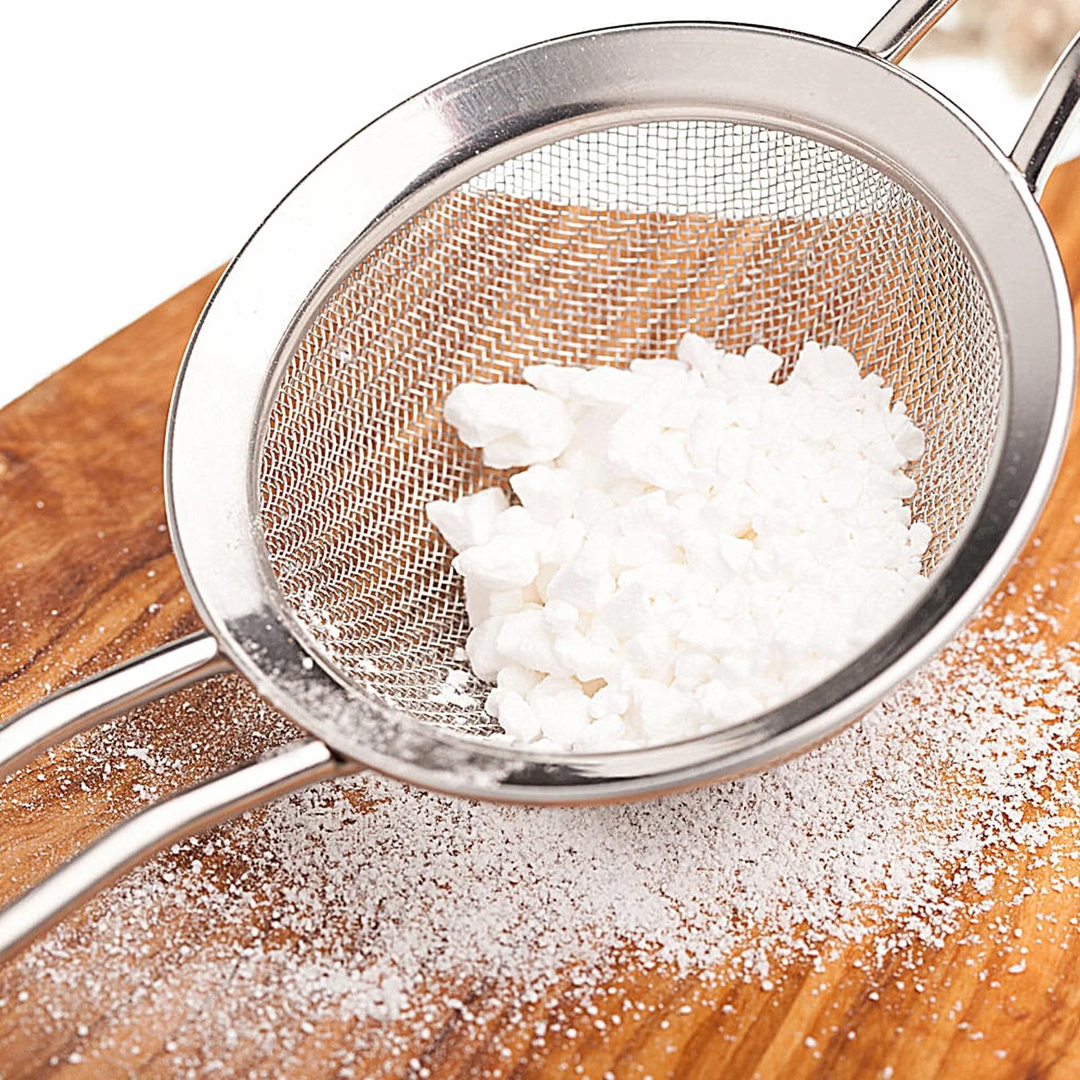 Colador de cocina acero inoxidable malla fina 8cm