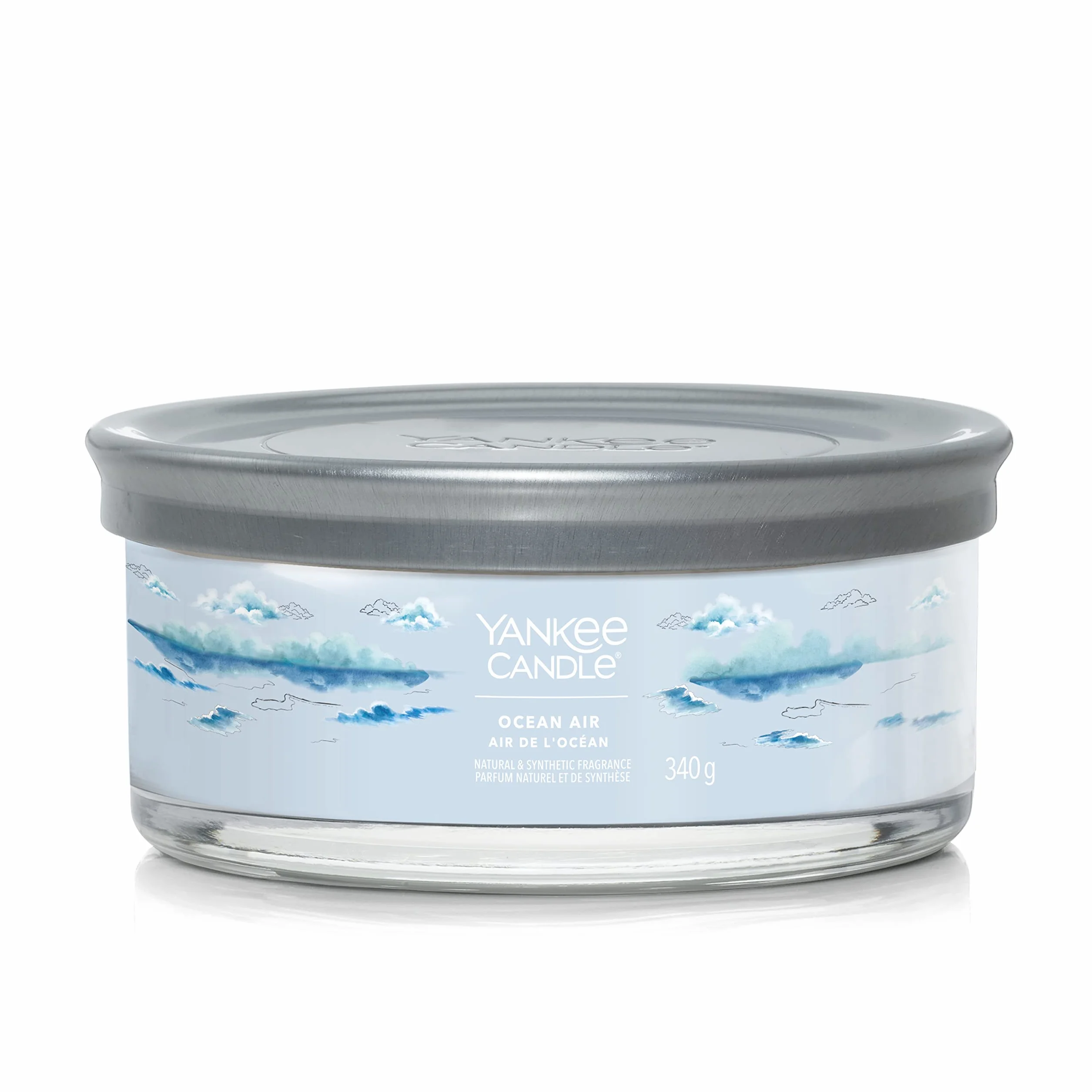 Yankee Candle Vela aromática Signature | Vela en vaso de aire oceánico | Mezcla de cera de soja larga duración | Regalo perfecto para mujeres