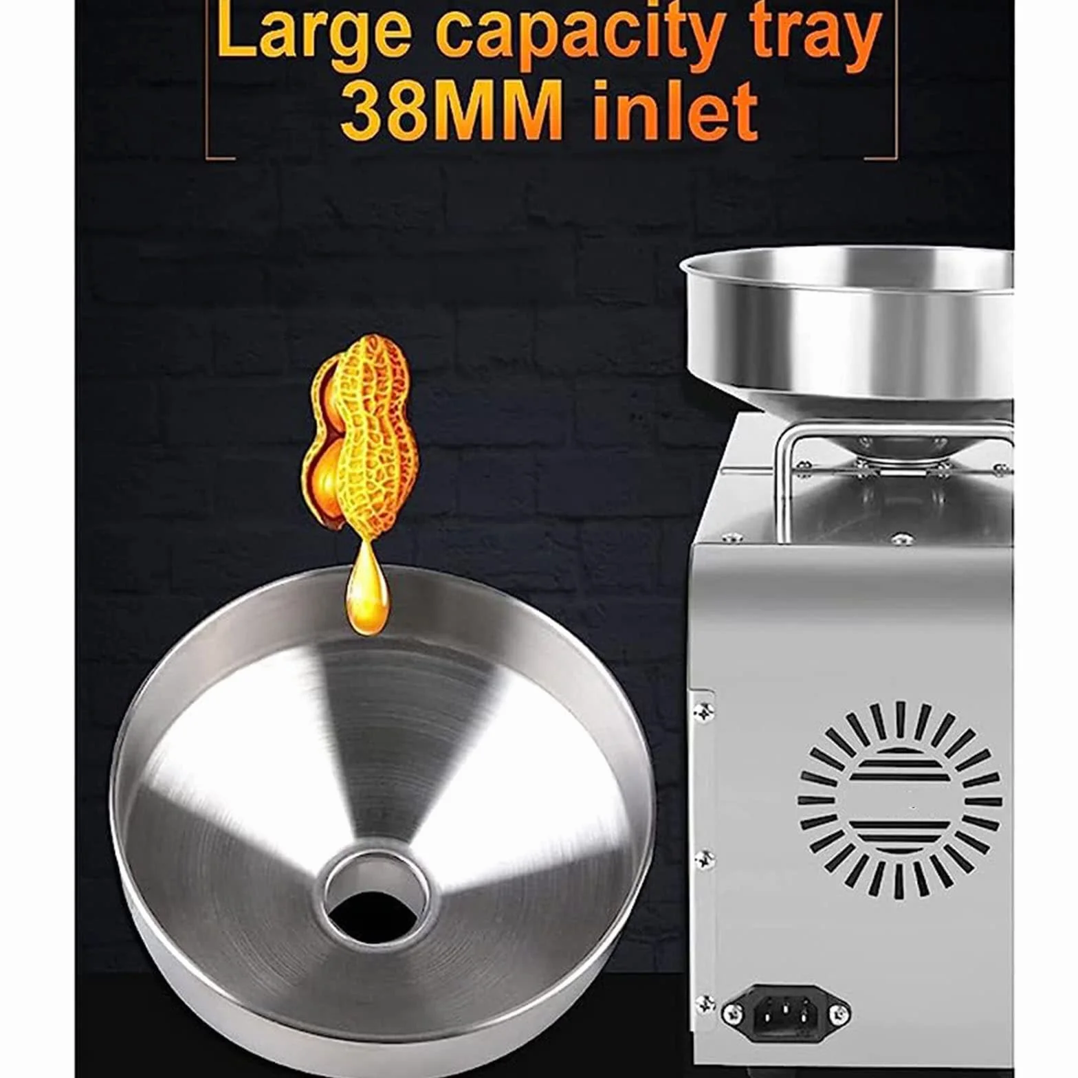 Prensa Aceite Automática 610W - Oliva, Hueso, Sésamo, Cacahuete - Máquina de Extracción Caliente y Fría - Tornillo Prensa Doméstica
