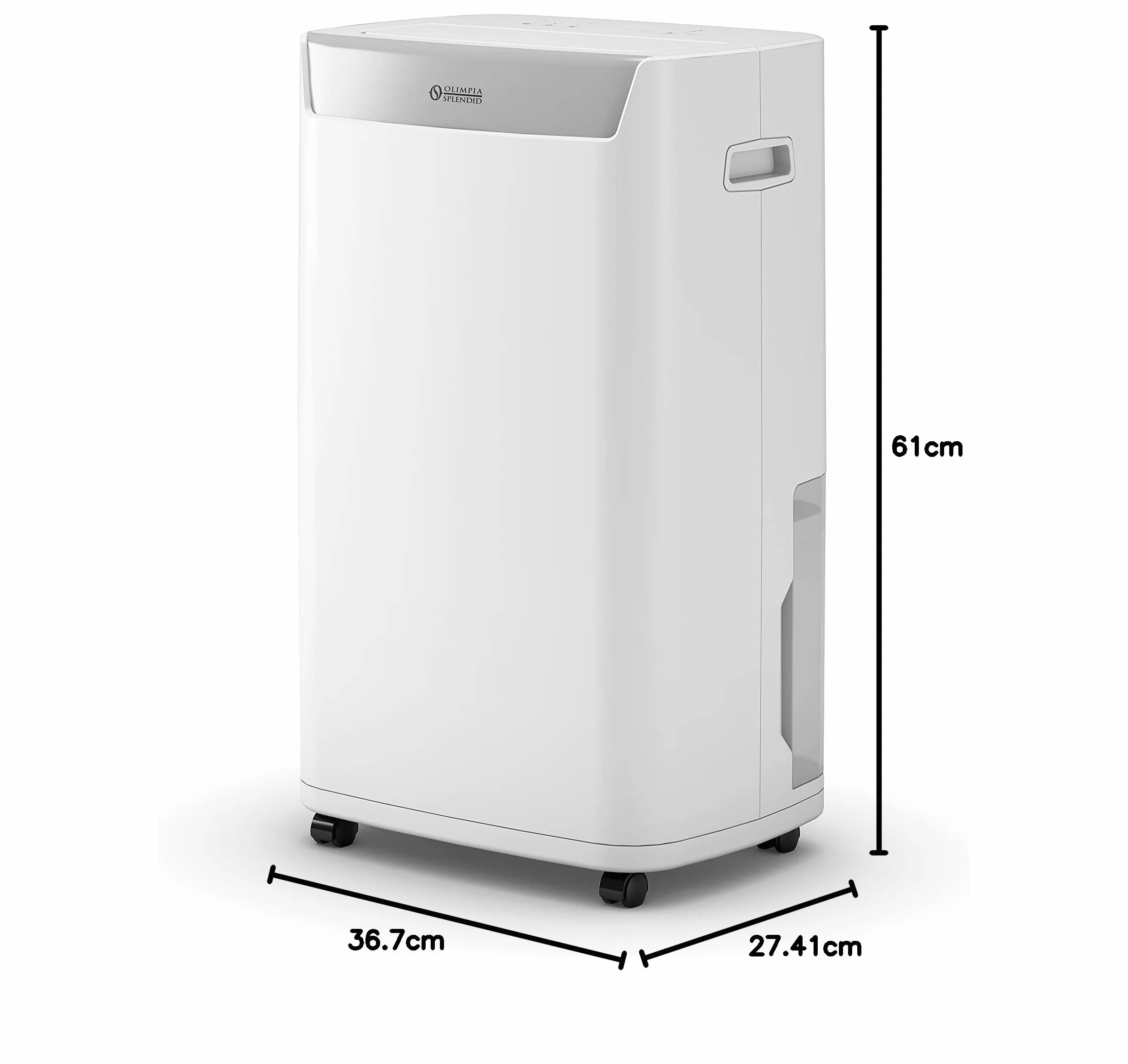 Olimpia Splendid 02064 Aquaria S1 20 P, Deshumidificador 20 litros al día, Tres etapas de filtración, Pantalla táctil y tapa motorizada, Wi-Fi integrado