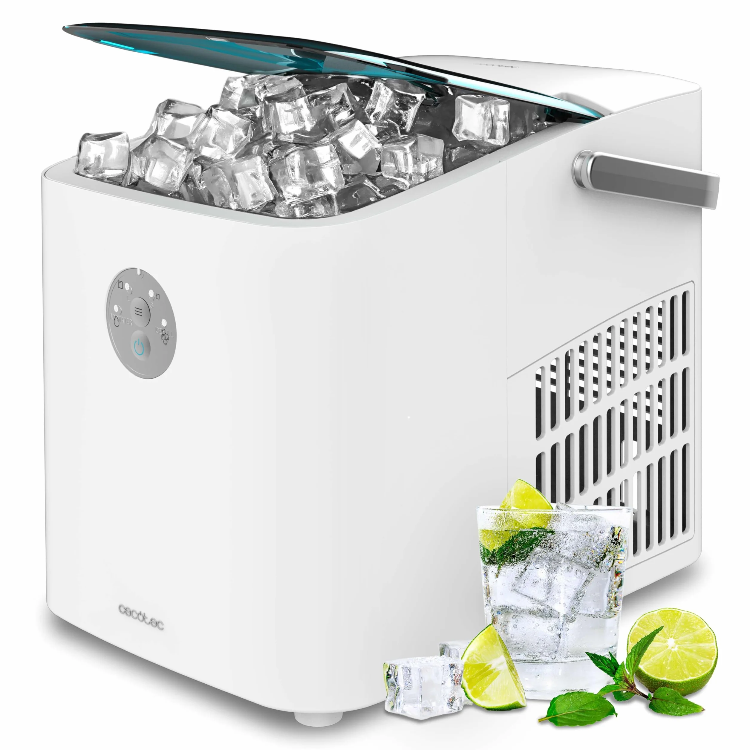 Cecotec Ice Maker Chillin' Ice 1200 Go 120W 12kg 6-8 min Cubitos Pequeños Autolimpieza