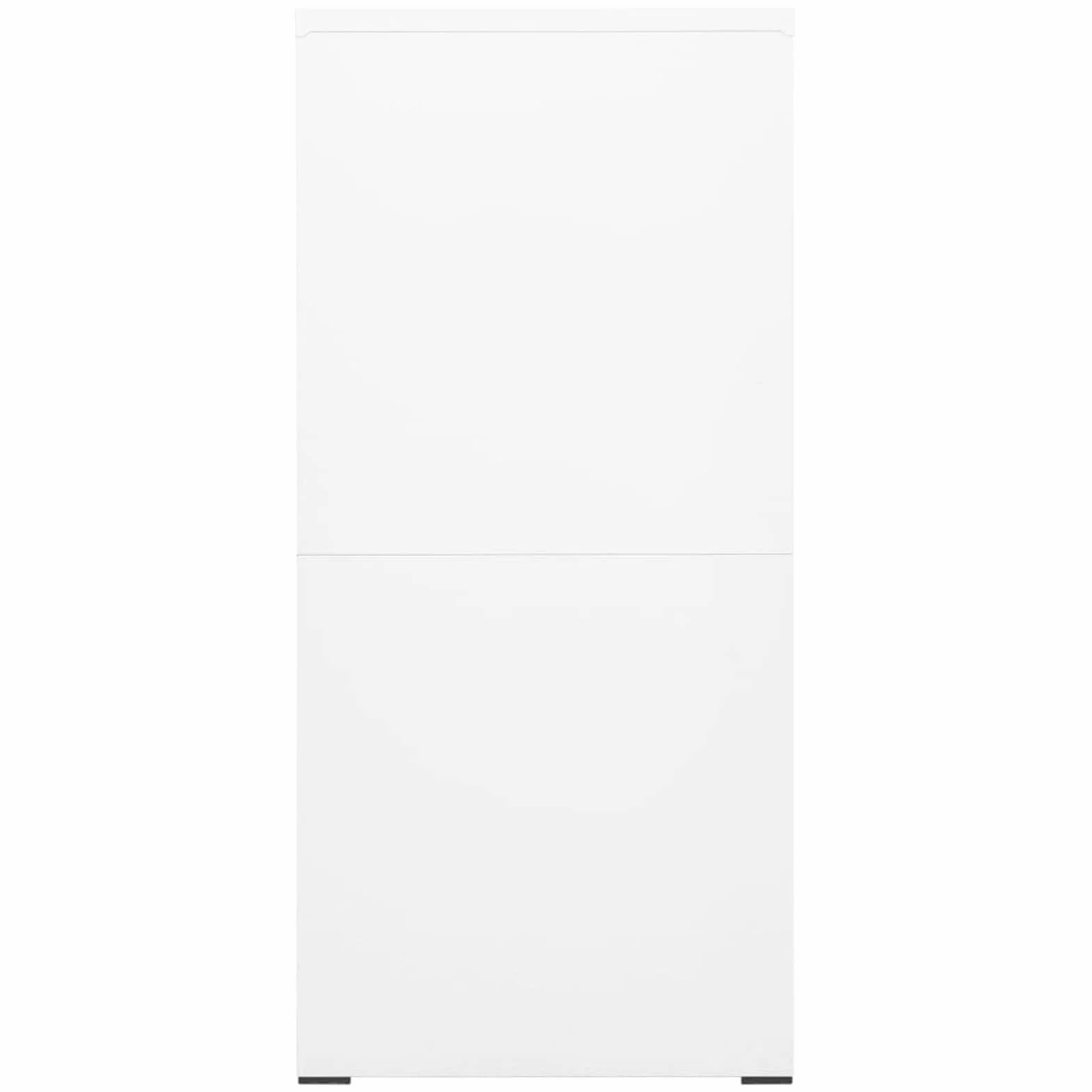 Festnight Armario de Oficina Con 4 Cajones y Cerradura, Archivador Metalico de Acero Con Cajonera de Almacenamiento en Color Blanco 46 x 62 x 133 cm