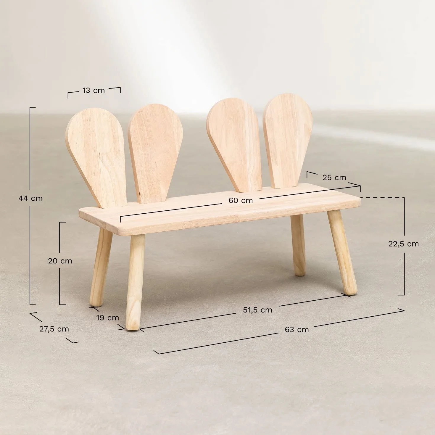 Banco en Madera Buny Style Kids NIÑOS