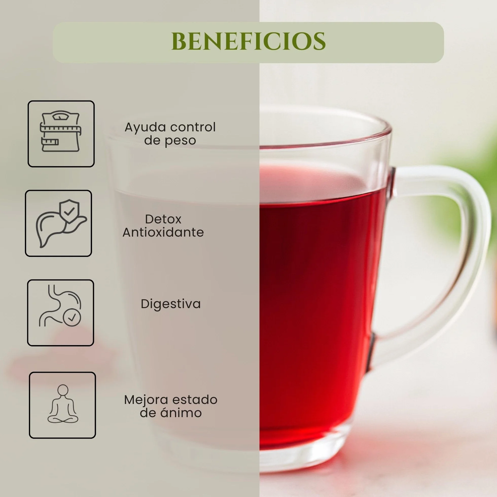 Flor de Jamaica 200 g – Té de Hibisco 100% Natural a Granel – Flor Entera para Infusión Fría o Caliente