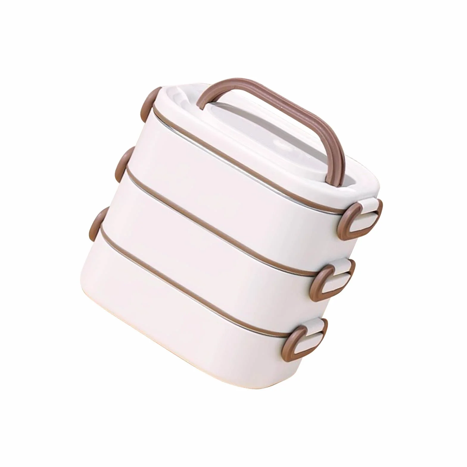 Caja de Almacenamiento de Alimentos Inoxidable con Flexible de Doble Gancho y Bolsa térmica para Transporte de Comidas frías y Calientes Caja de Comida Caliente Transportable