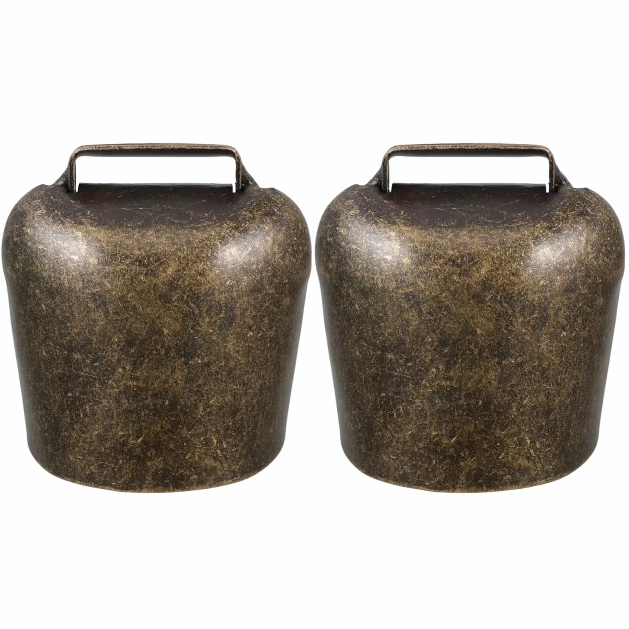 EXCEART Campanas de hierro gruesas 2 piezas para oveja caballo vaca decoración alarma