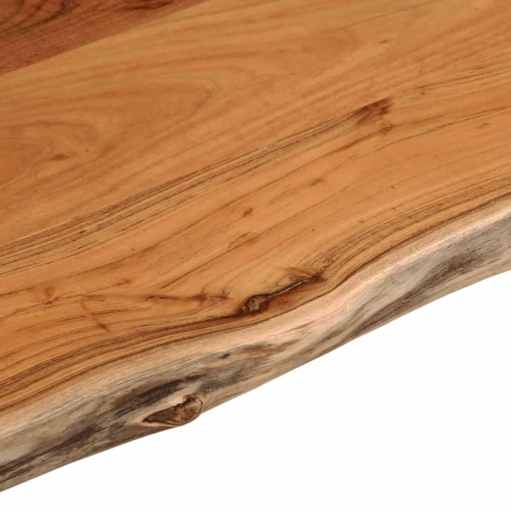 vidaXL Encimera de Baño Rectangular, Tablero de Tocador, Encimera de Lavabo, Tablero para Armario, Madera Maciza de Acacia 110x60x2,5 cm