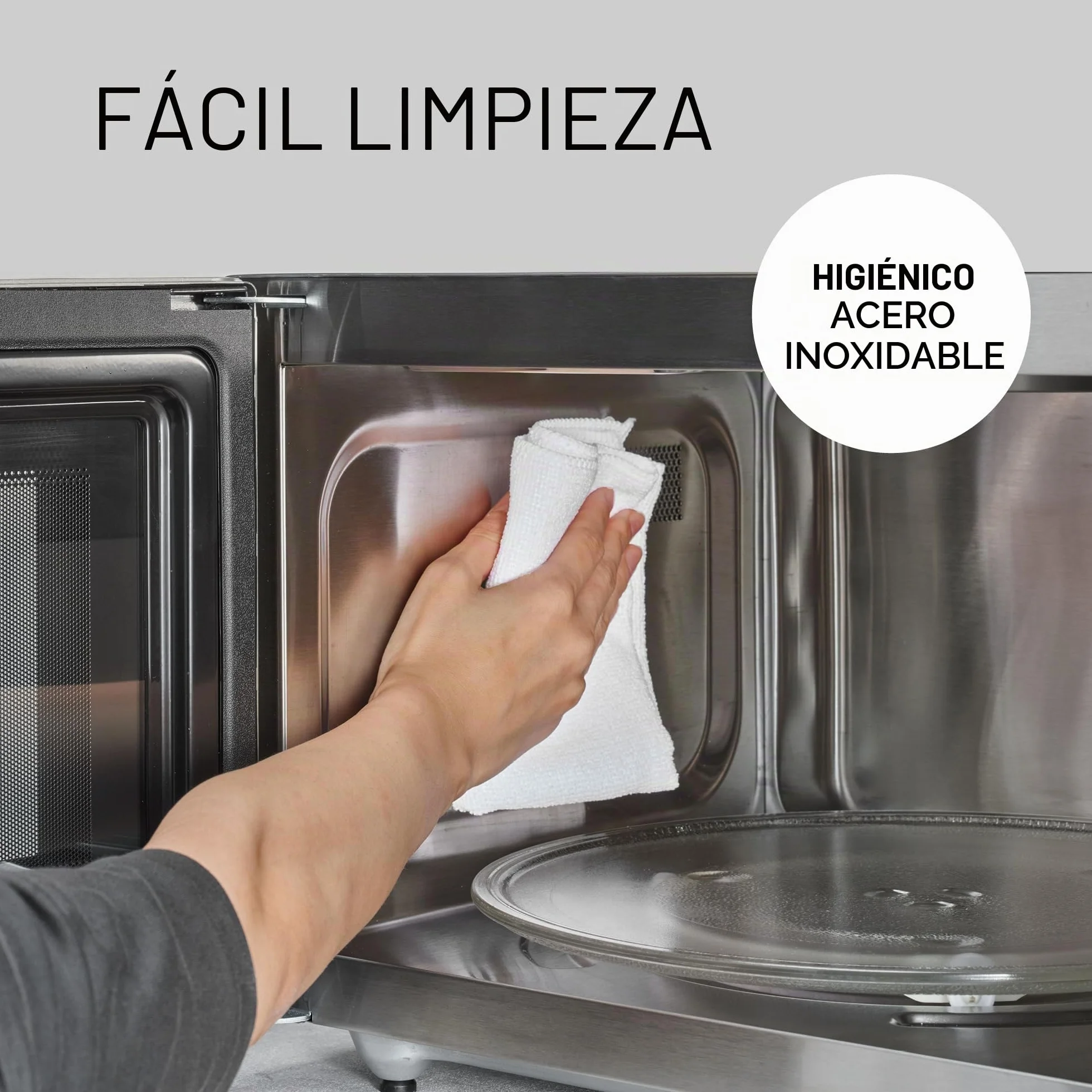 Panasonic NN-CT55RWEPG Horno Microondas Combinado 4 en 1 de 27 L con Freidora De Aire, Inverter de 1000 W, Grill de 1300 W, Convección, 19 Programas Automáticos, Blanco