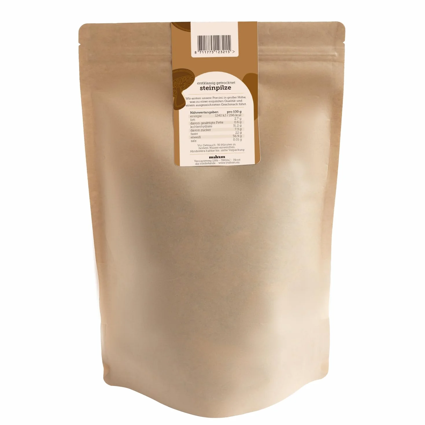 Setas Porcini Secas 300g Clase 1 - Setas de Piedra Secas de Cultivo Sostenible