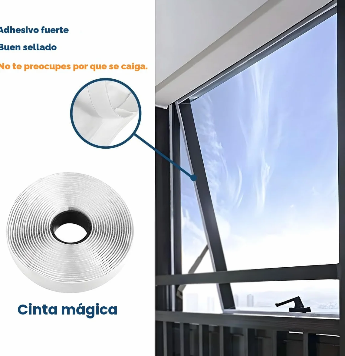 Kit Ventana Aire Acondicionado Portátil 400CM, Cubierta Aislante Bloquea Aire Caliente