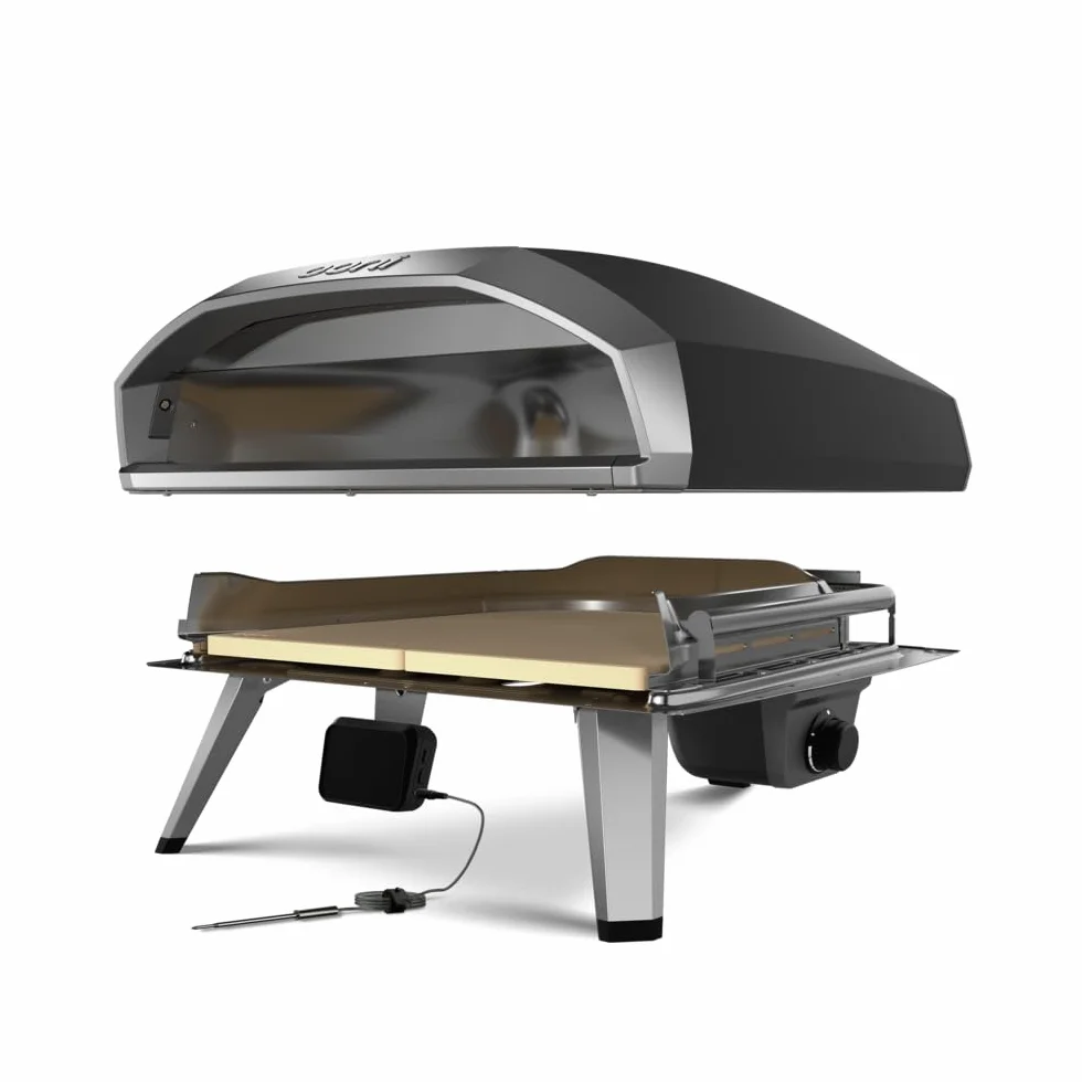 Ooni Koda 2 Pro 18" Horno de Pizza a Gas Negro/Gris Portátil 2 Zonas de Cocción 30 mBar