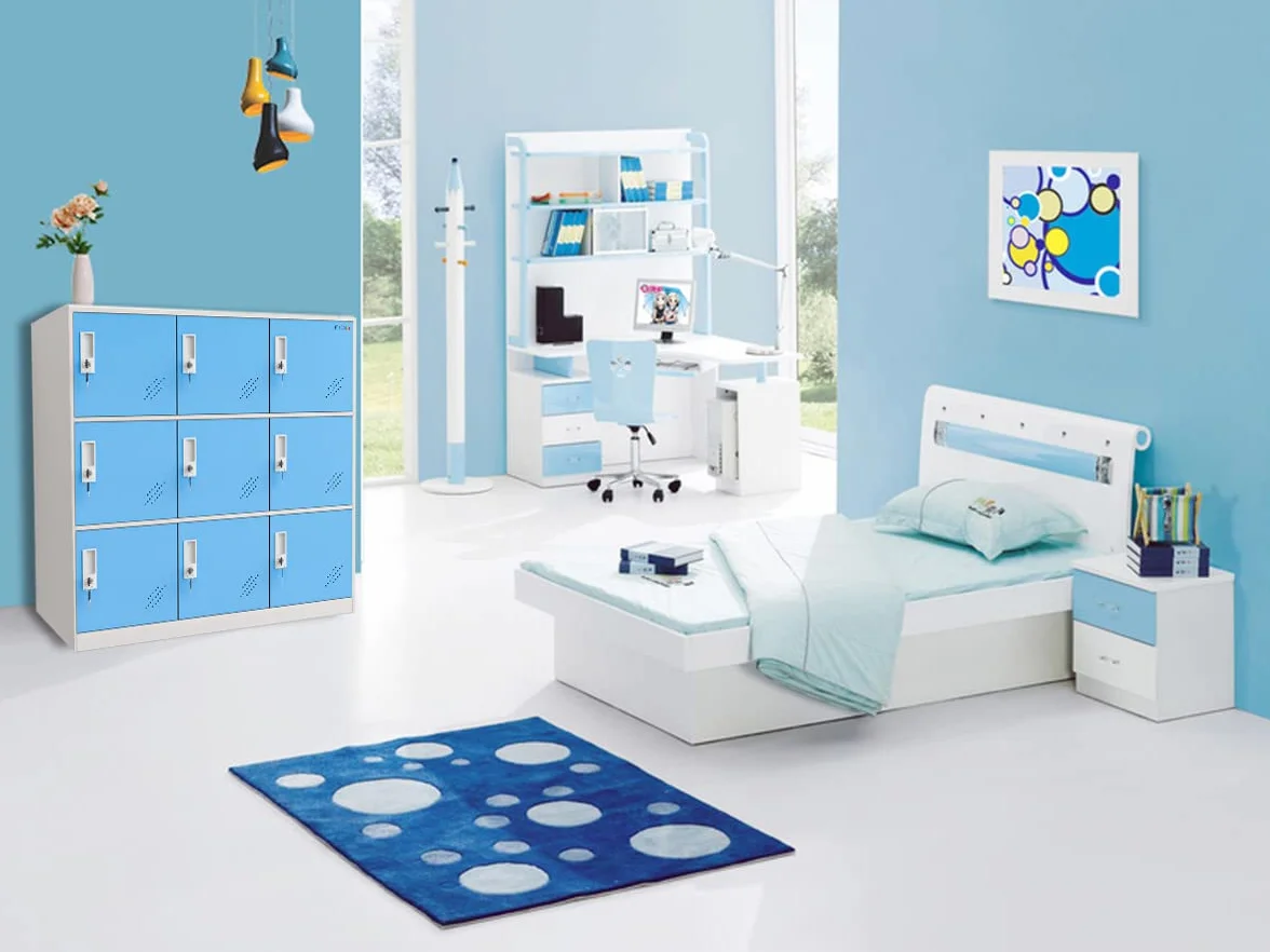 MECOLOR 6,9 pequeños armarios metálicos armarios domésticos