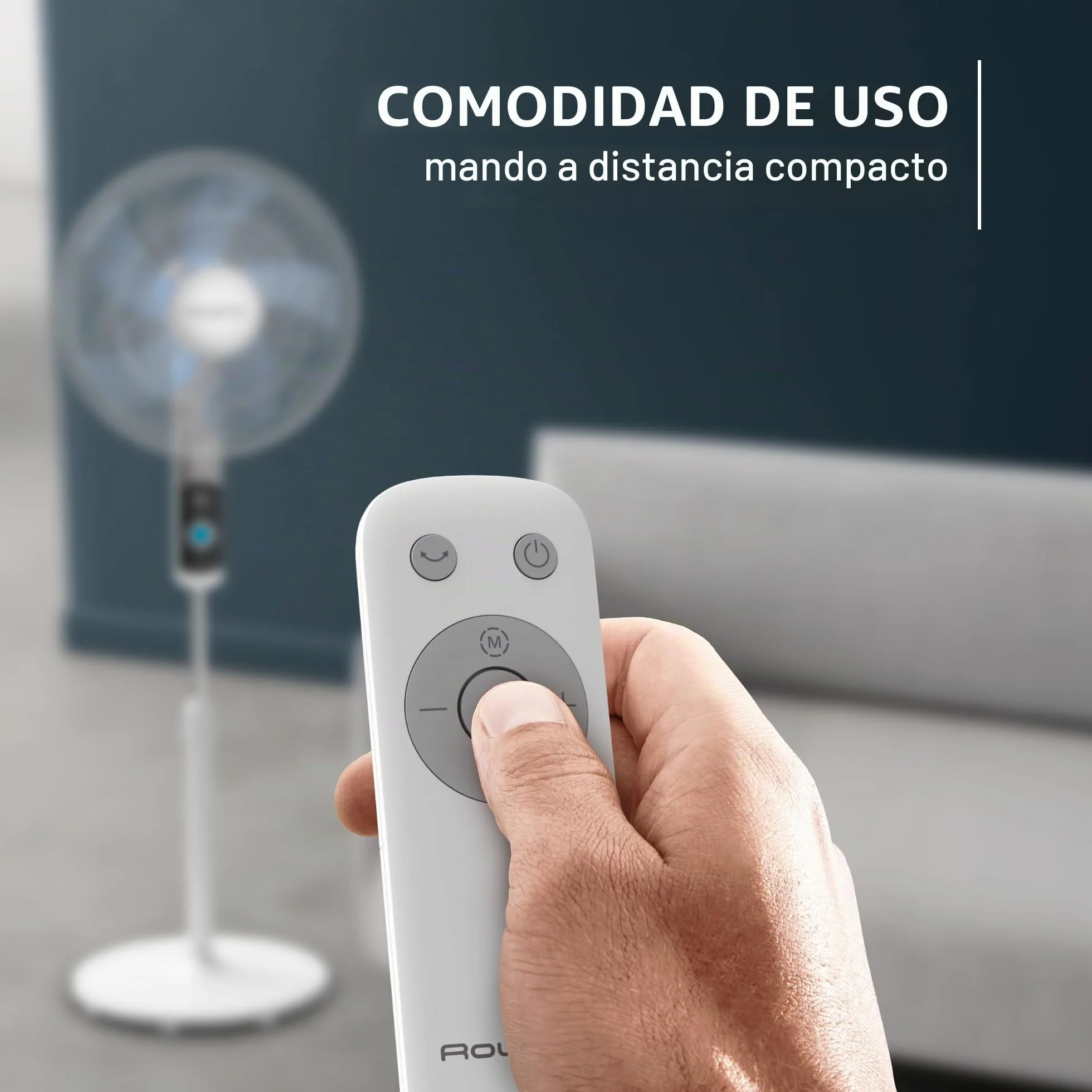Rowenta Turbo Silence VU5650 Ventilador de pie 35 dB 12 velocidades blanco