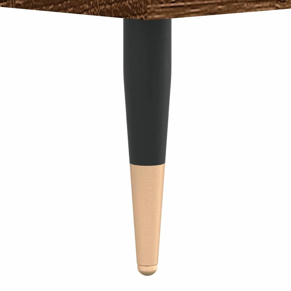 vidaXL Mueble Discos Madera contrachapada Roble marrón 100x38x48 cm