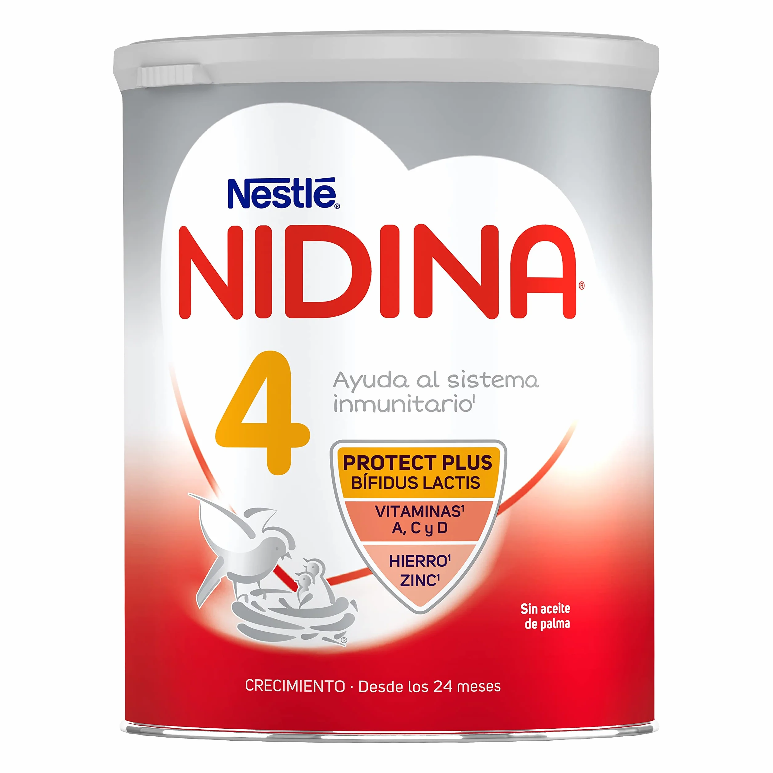 Nestlé NIDINA 4 Leche de crecimiento en polvo 800g para bebés 24 meses