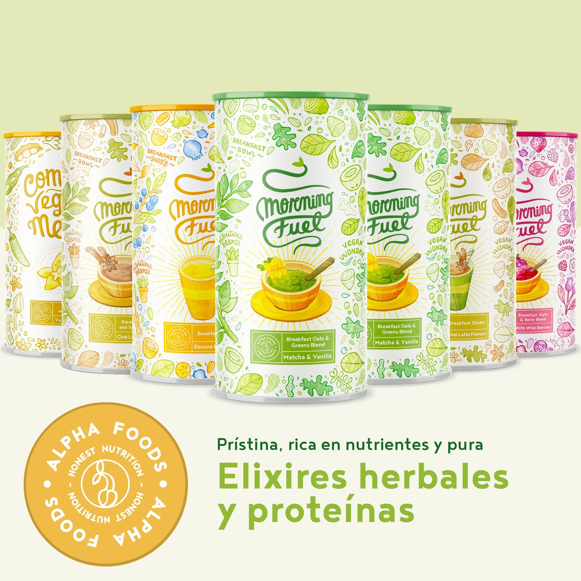 Morning Fuel Breakfast Smoothie Bowl Avena Vegano Rico en Nutrientes Semillas Fibra 500 gr