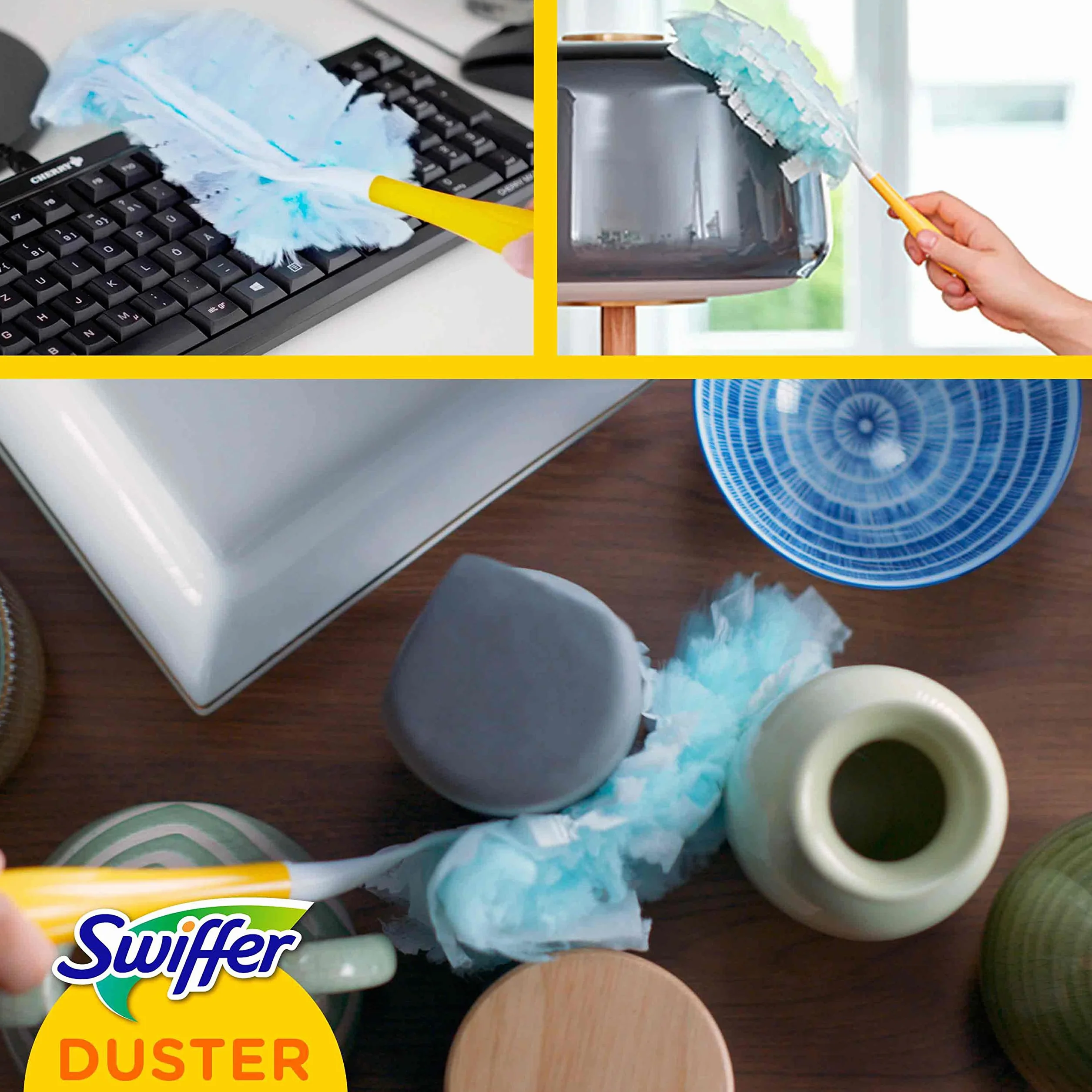 Swiffer Kit plumero XXL Duster 90 cm, 1 plumero +2 recambios
