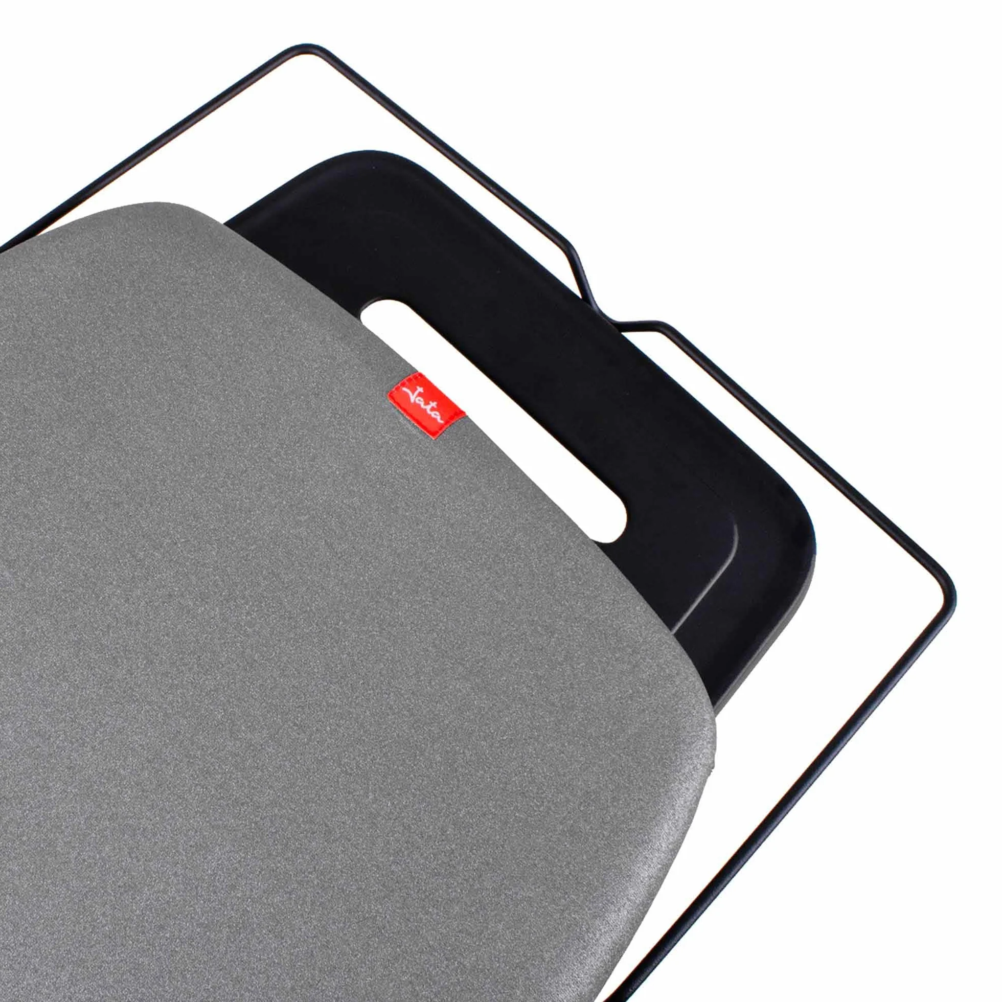 JATA HOGAR HPLA8242 - Tabla de Planchar. Tabla de Planchar Plegable. Altura Regulable. Gran Superficie: 130 x 47 cm. Gran Estabilidad. Funda 100% Algodón. Ligera. para planchas y centros de Planchado