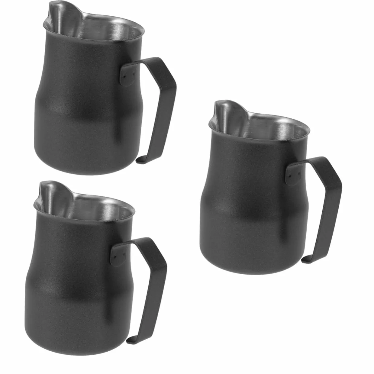 3piezas Jarra De Espumar Leche Inoxidable Pitcher Para Latte Art Taza Para Espumar Café Para y Amantes Del Café