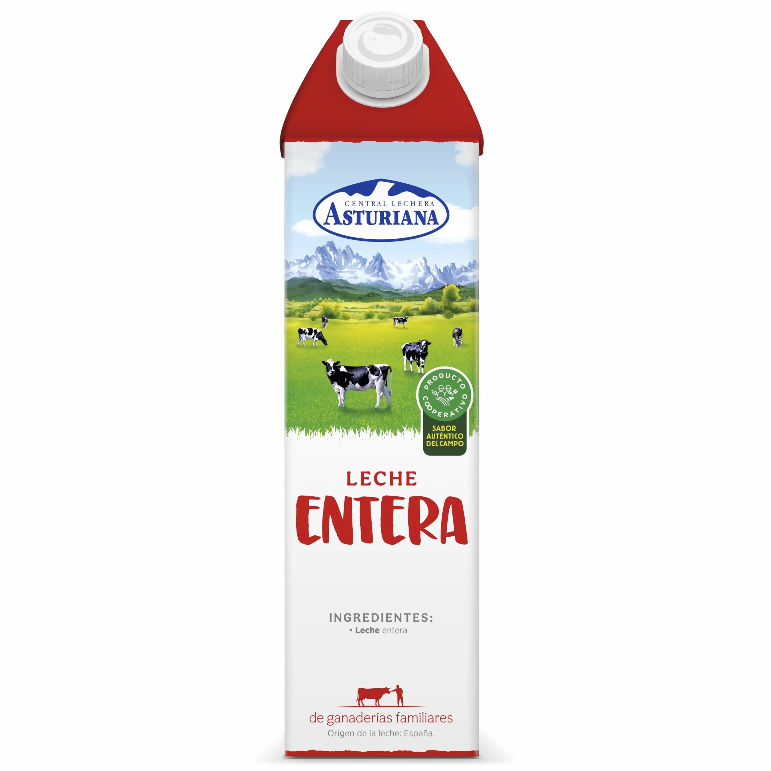 Central Lechera Asturiana Leche Entera Pack 6 x 1L