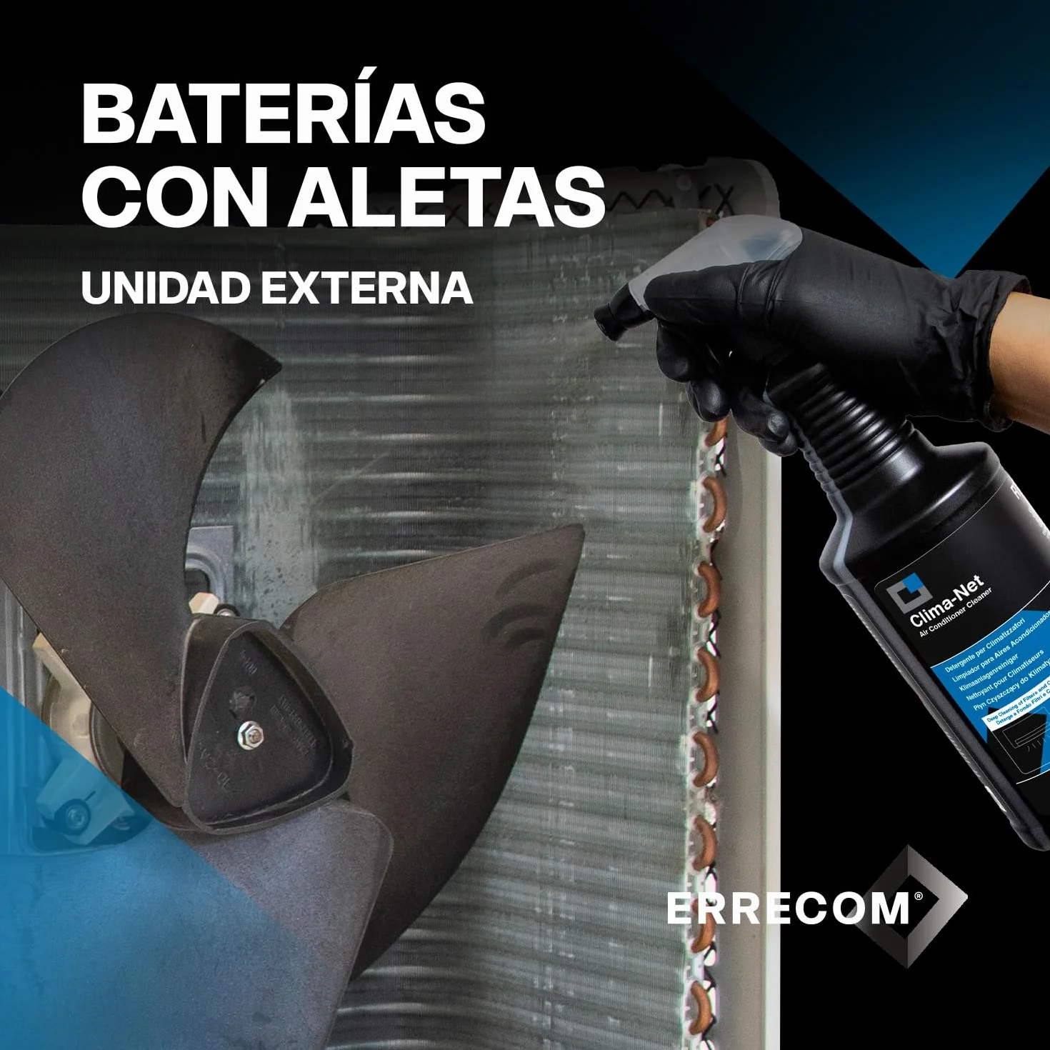Errecom Clima-Net Detergente para Aires Acondicionados 1 Litro Maxi