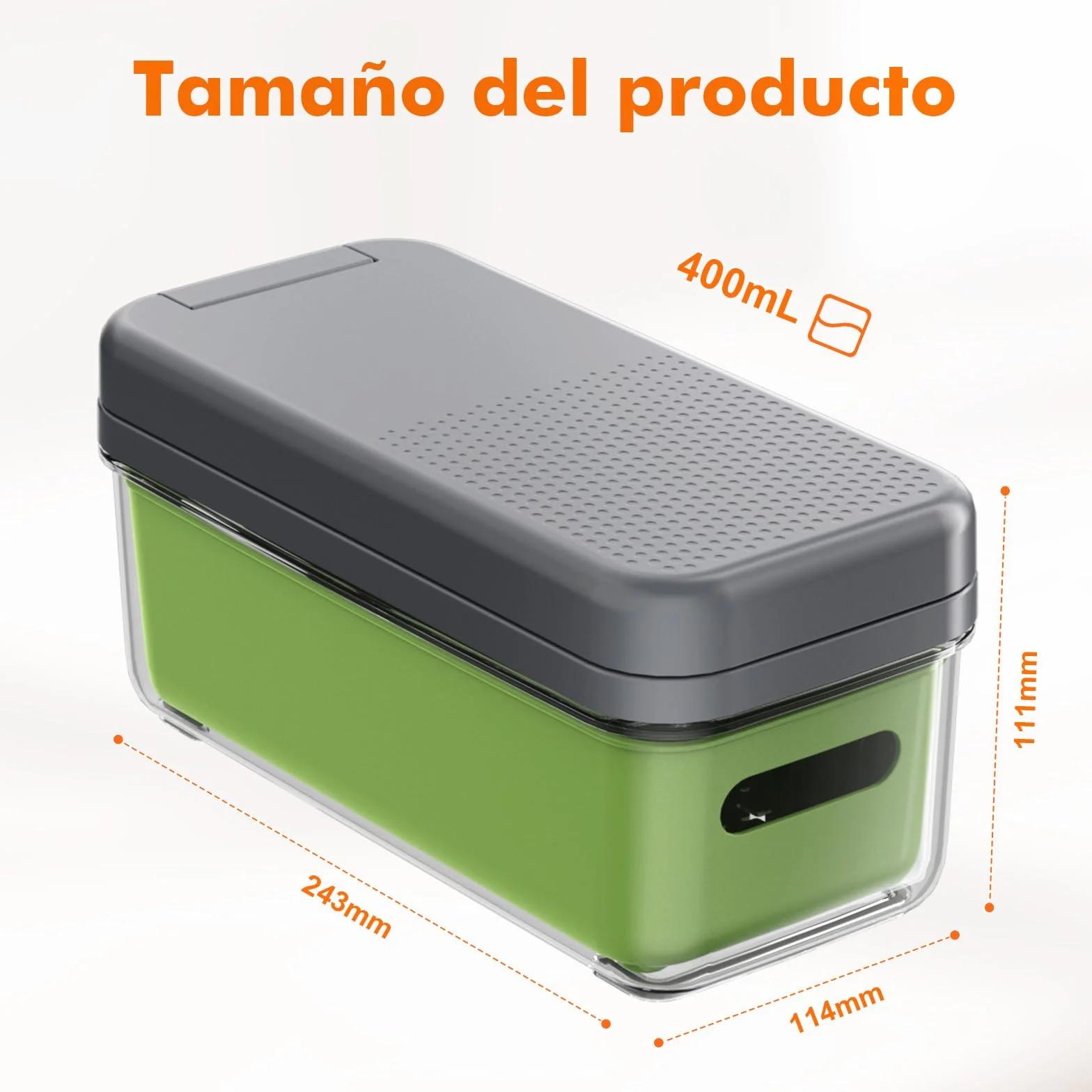 Ibergrif M524-7 Cortador de Verduras 7 en 1, Picador Multifunción con Contenedor, Mandolina de Cocina Profesional