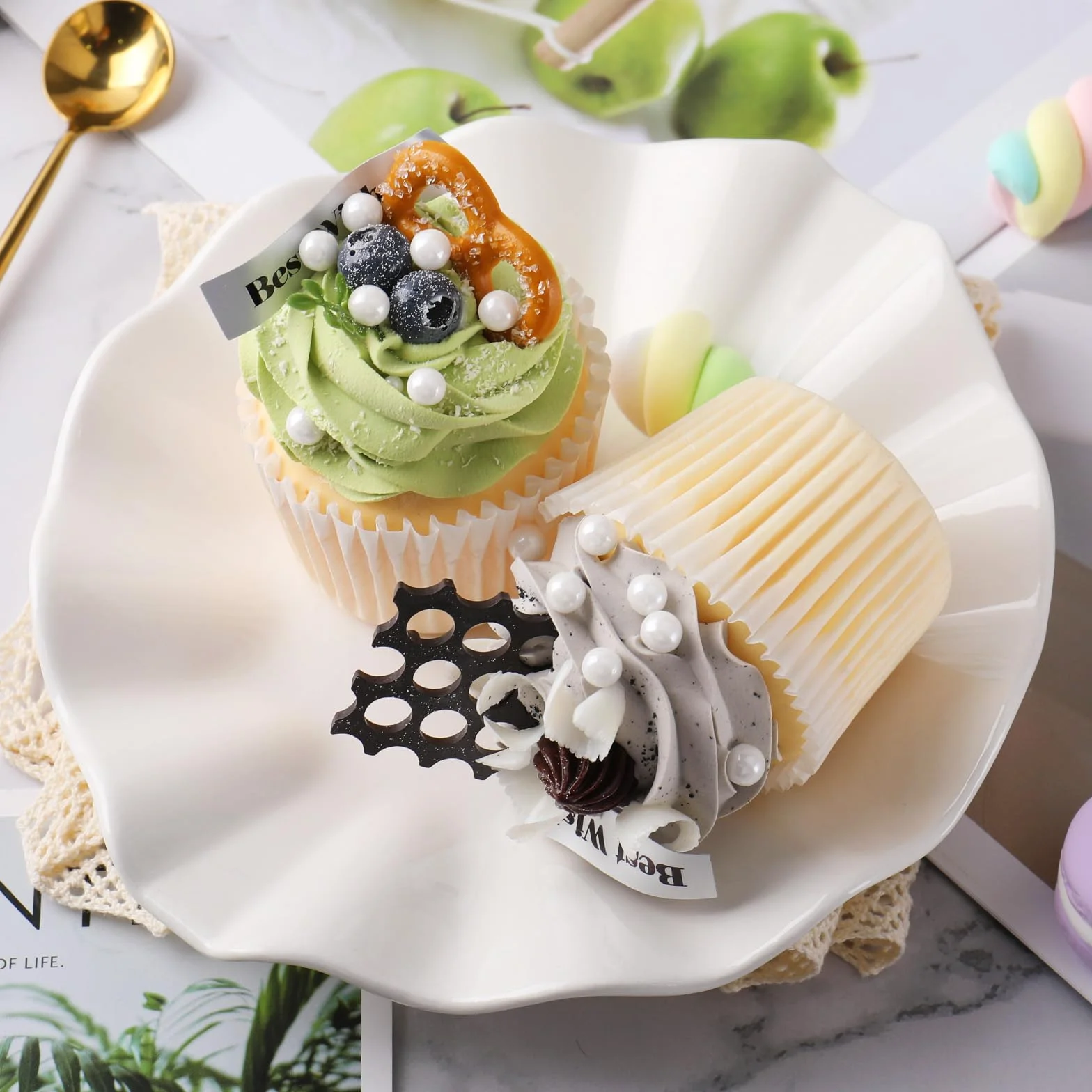 Perlas Blancas de Azúcar Comestibles 130g Sprinkles Decoración Pasteles Cupcakes Galletas