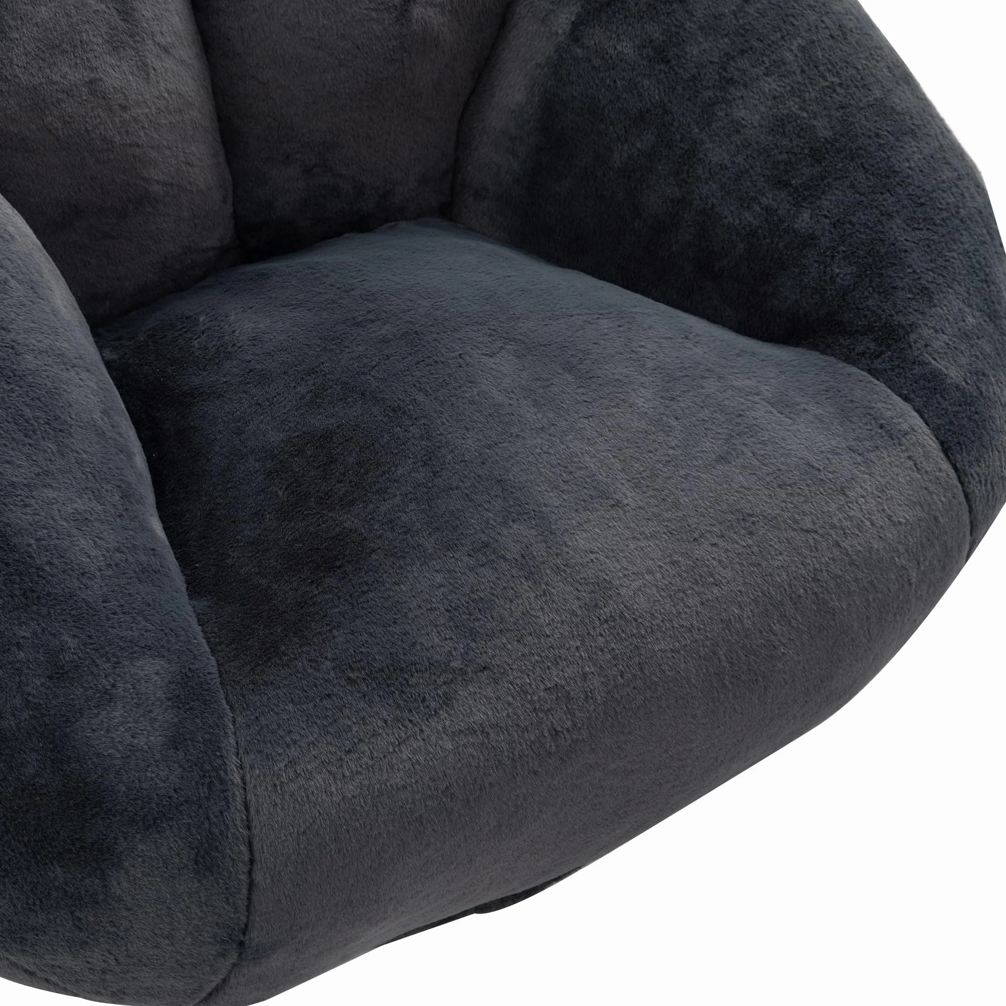 SACOOL Puf de felpa suave Sofá Puf antideslizante Funda no extraíble No requiere montaje Perfecto para la sala de estar, el salón o el dormitorio