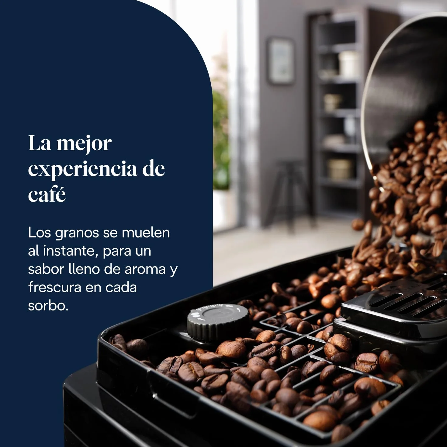De’Longhi Magnifica Start - Cafetera Superautomática, LatteCrema Jarra de leche automática, 5 Bebidas One-Touch, Controles Soft Touch, Negro (ECAM222.91.B)