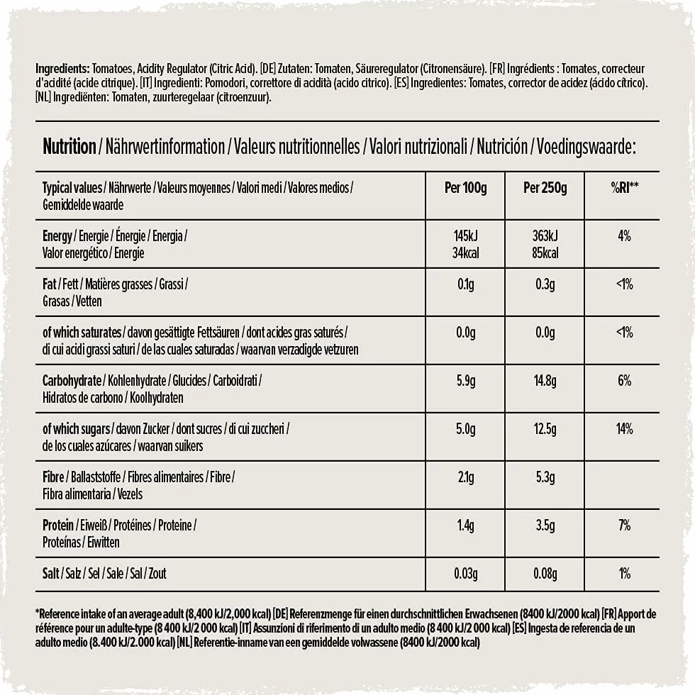 Tomate Tamizado, 500g
