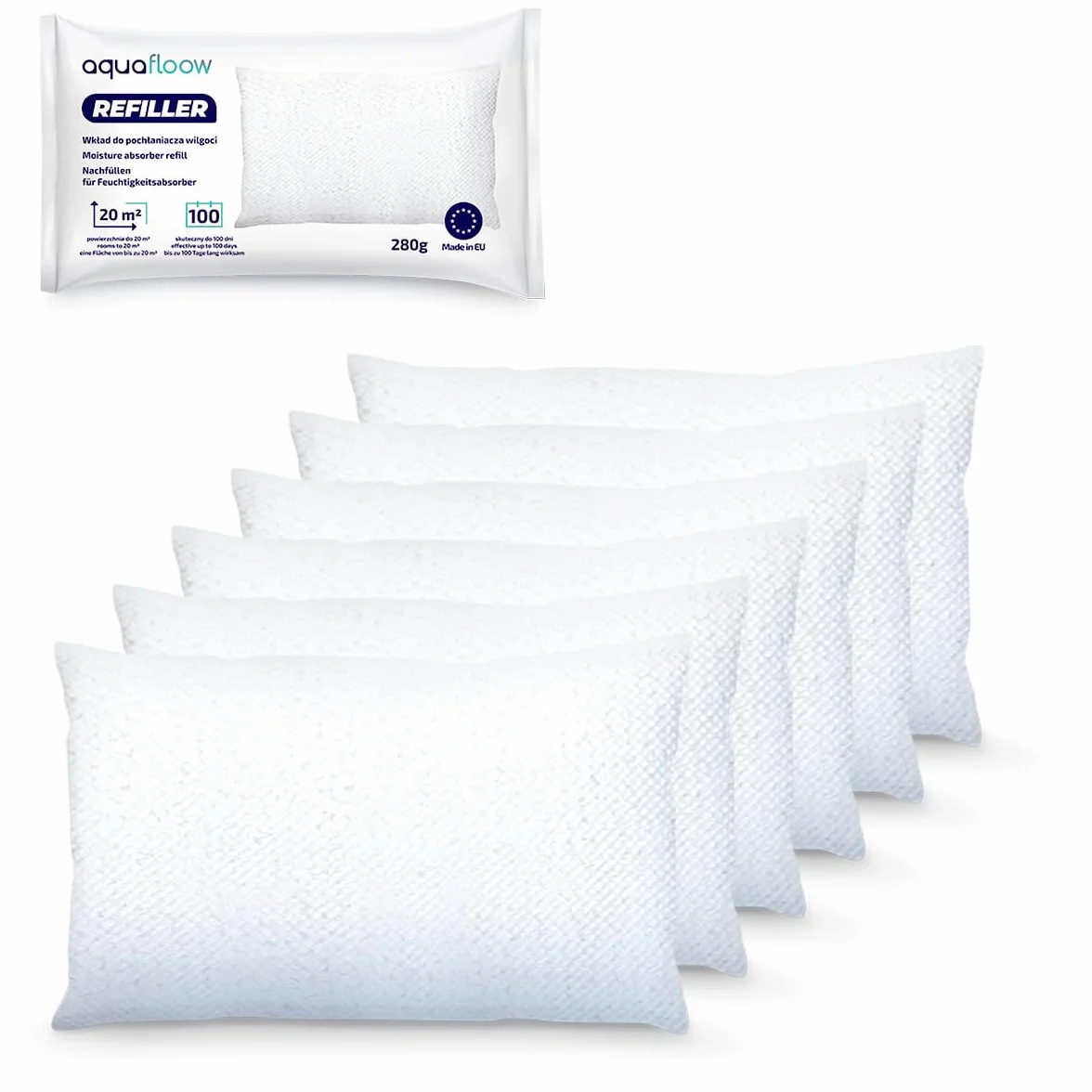 Aquafloow Bolsa Recambio Absorbe Humedad 280 g 20m³