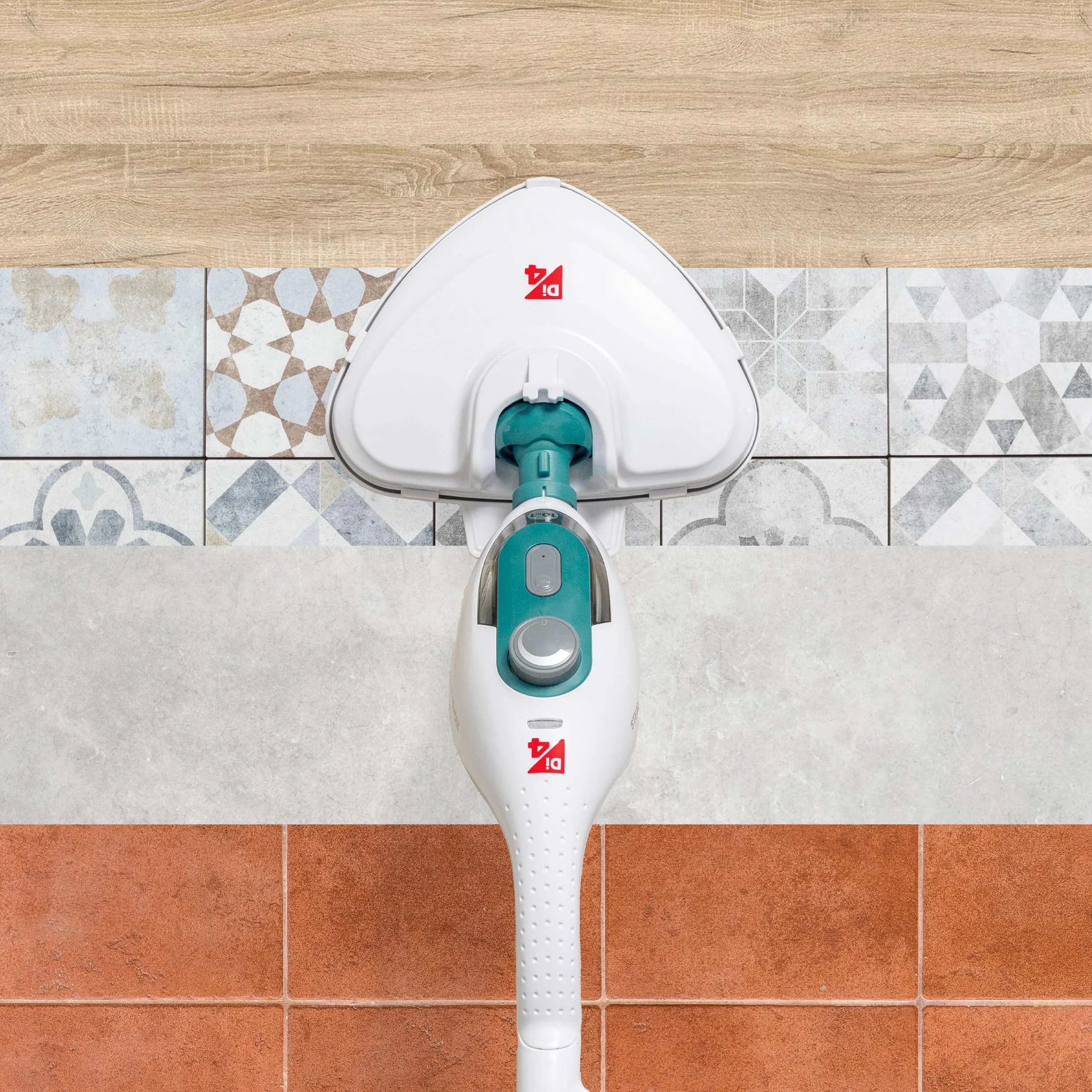 Di4 Steamclean Multi 10 Max Mopa a Vapor Multifunción 10 en 1, 1500W, Elimina 99,9% Virus y Bacterias, Limpiador Hogar