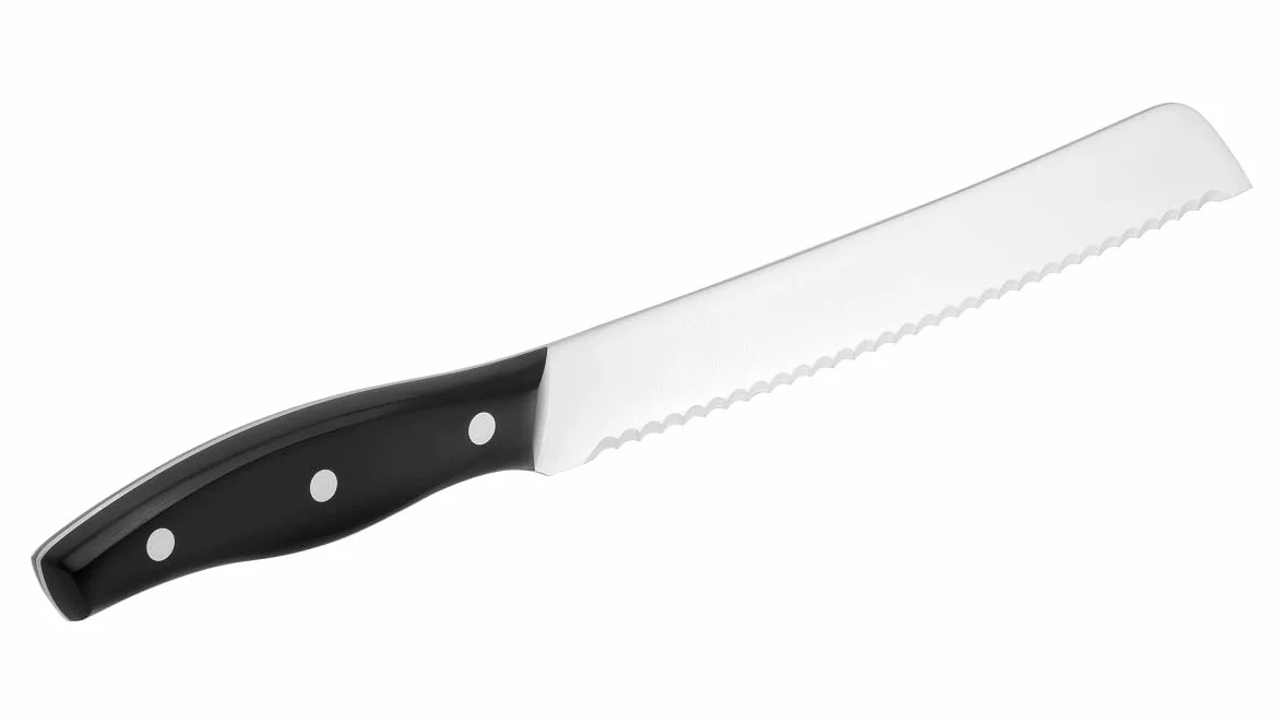 ZWILLING Cuchillo de pan, Longitud de la hoja: 20 cm, Hoja dentada, Mango especial de acero inoxidable/plástico, Twin Pollux